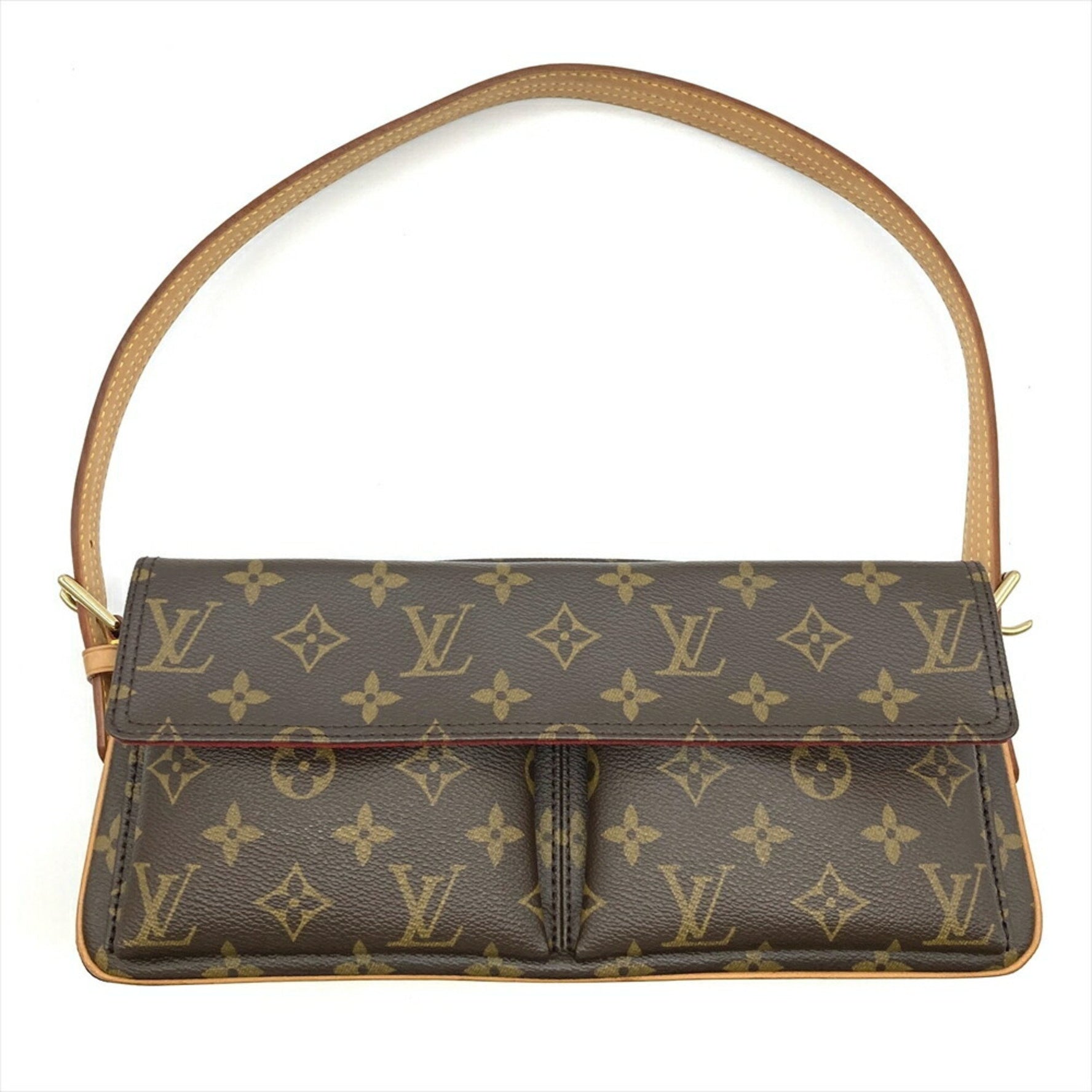 Louis Vuitton Viva Cite MM Shoulder Bag Monogram Canvas Brown