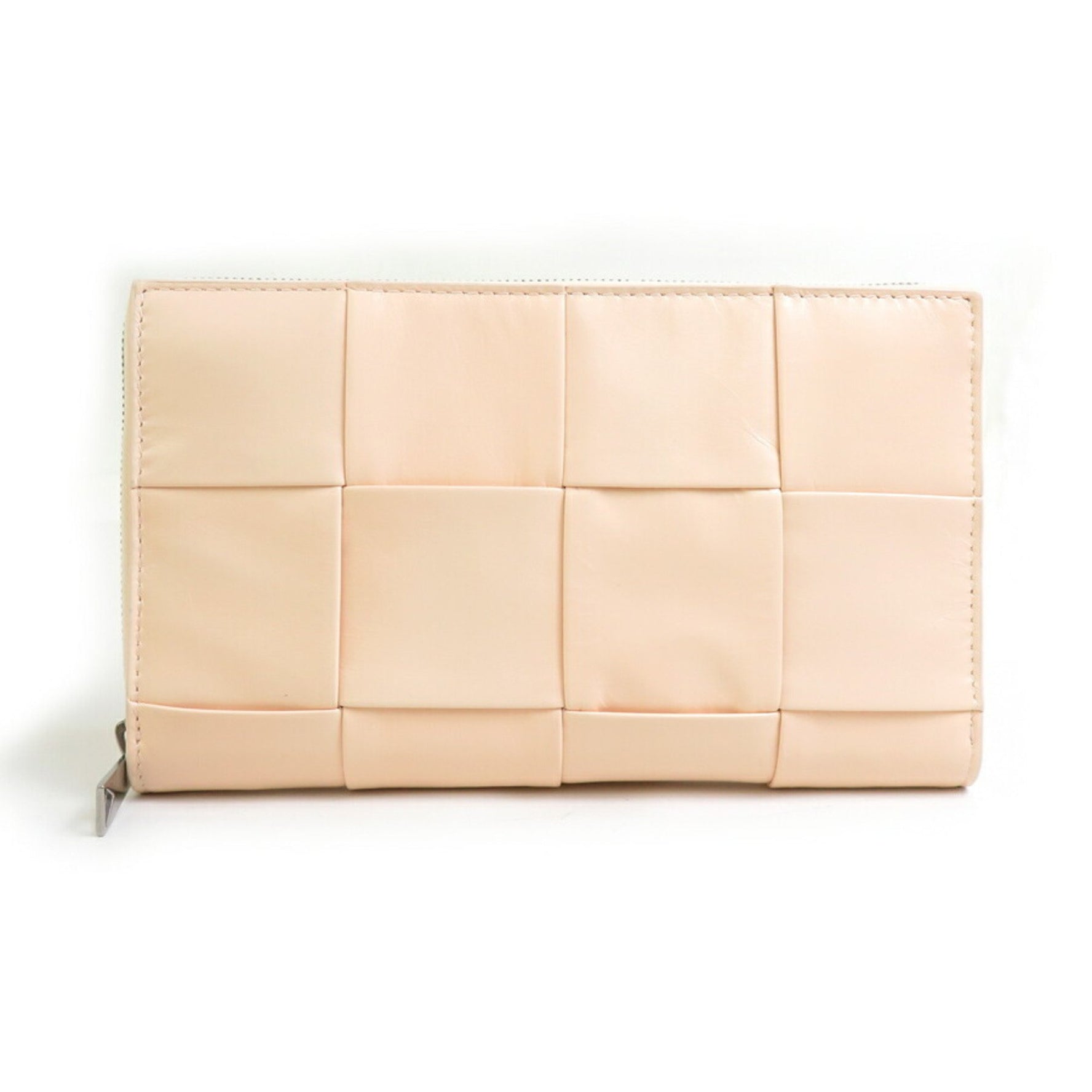 BOTTEGA VENETA Round Long Wallet Leather Melon Washed Men's