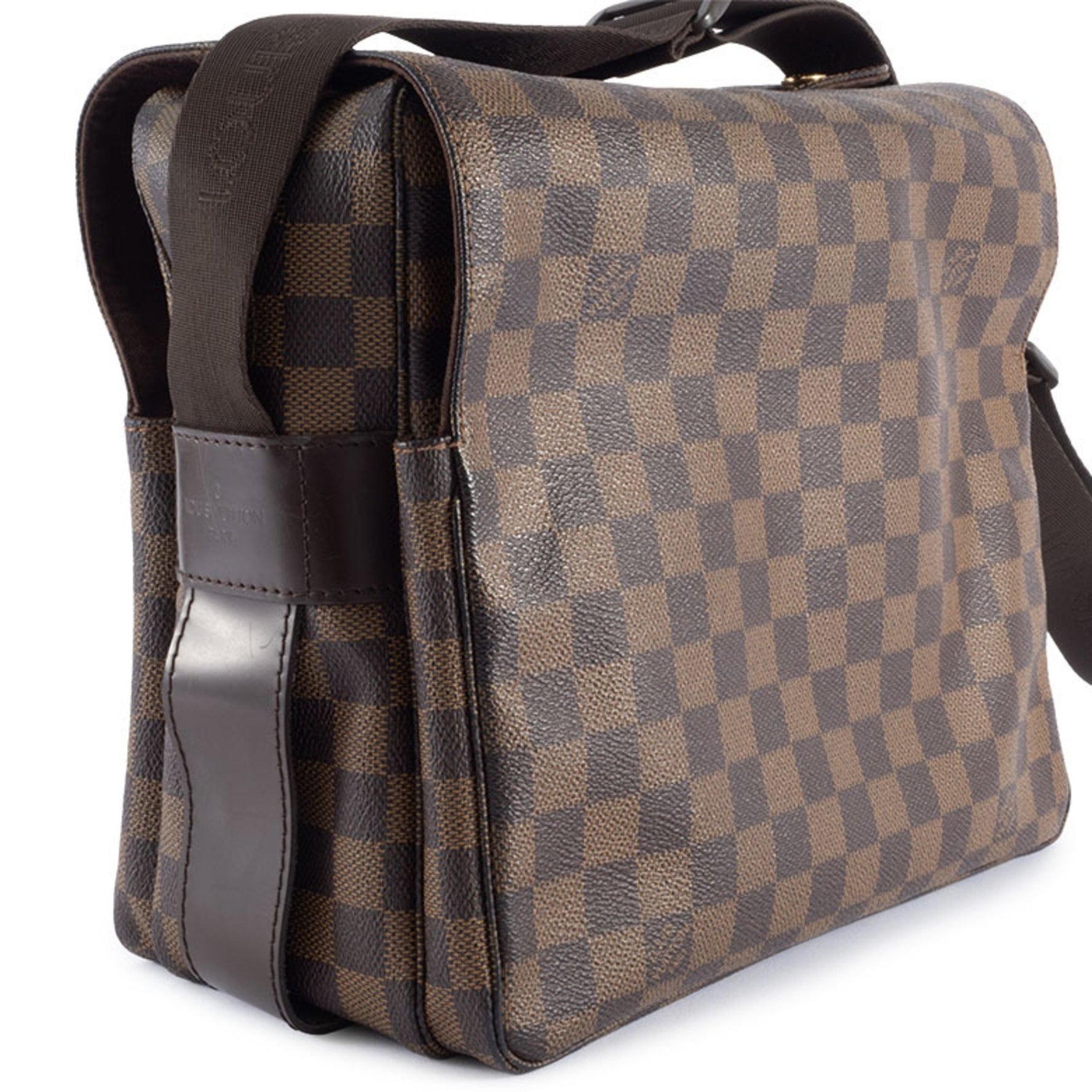 Louis Vuitton Naviglio Shoulder Bag Damier Ebene Canvas LOUIS VUITTON