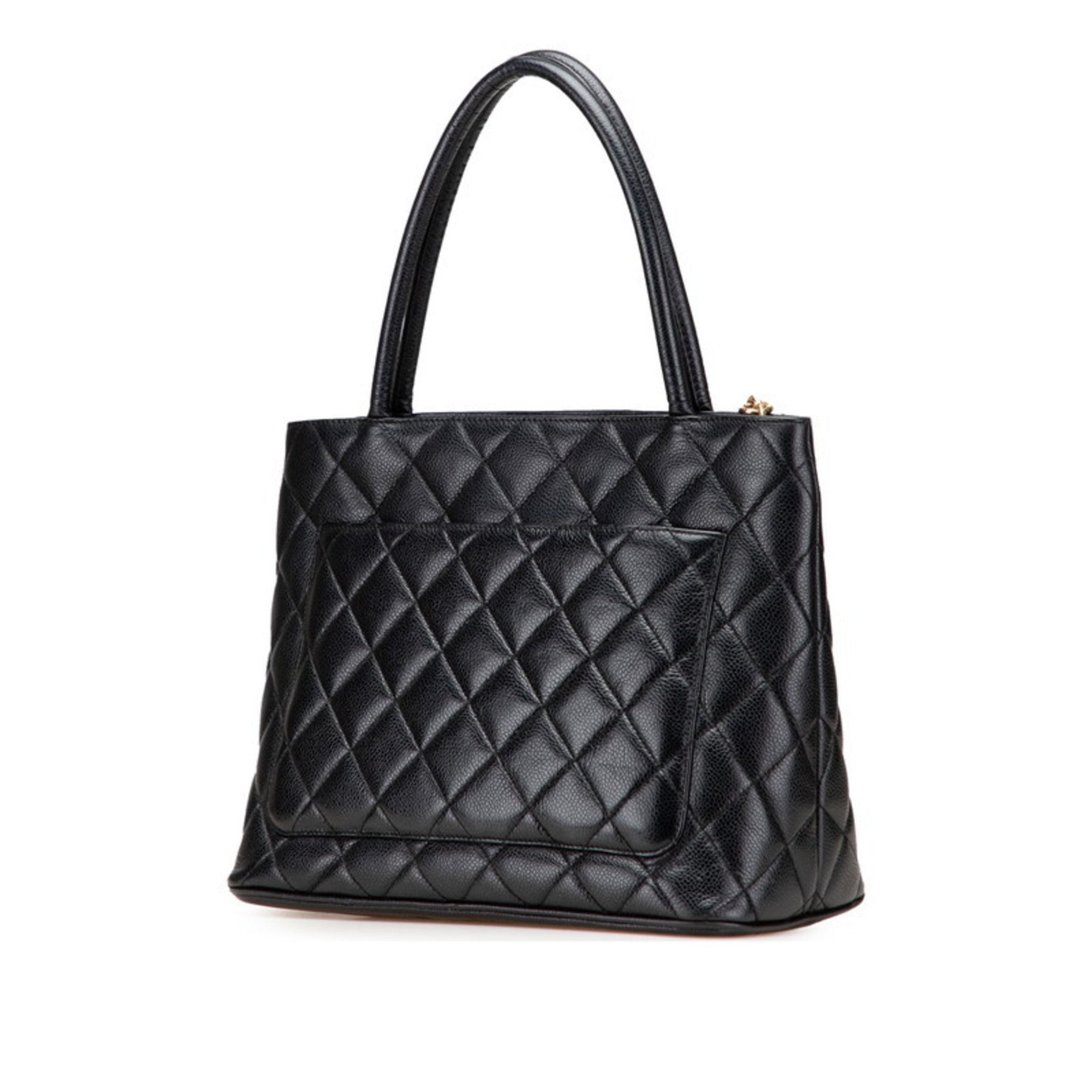 CHANEL Coco Mark Matelasse Reissue Tote Bag in Caviar Skin