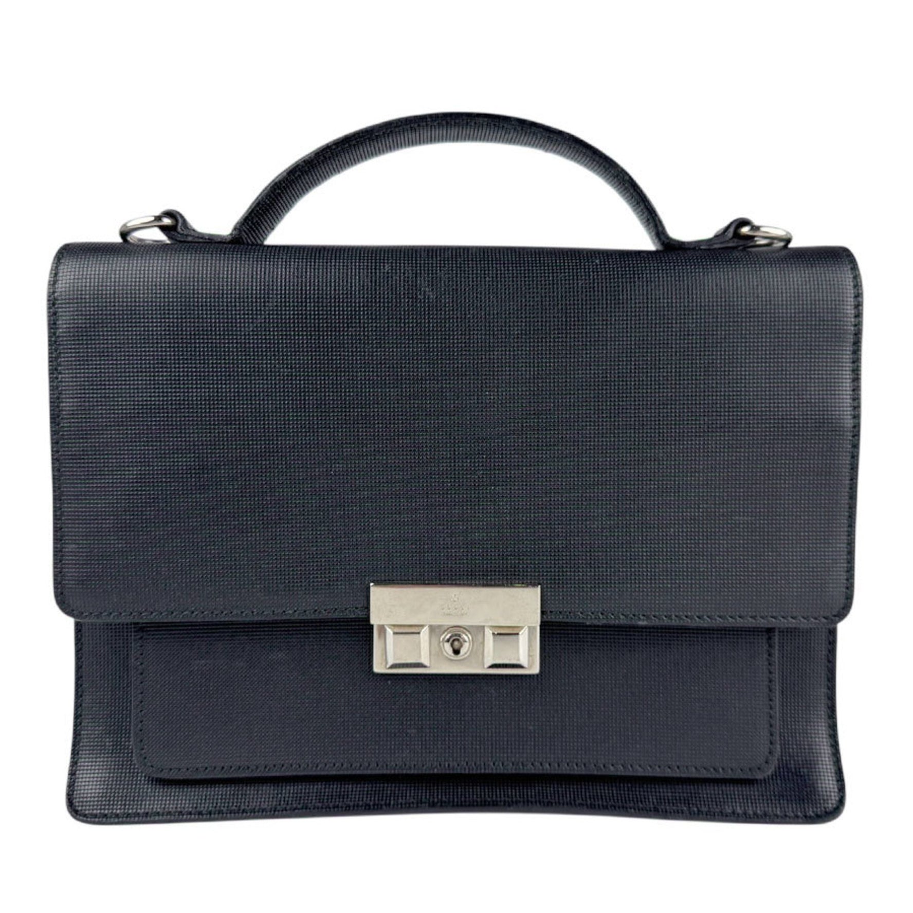 Gucci Handbag Shoulder Bag Leather and Silver