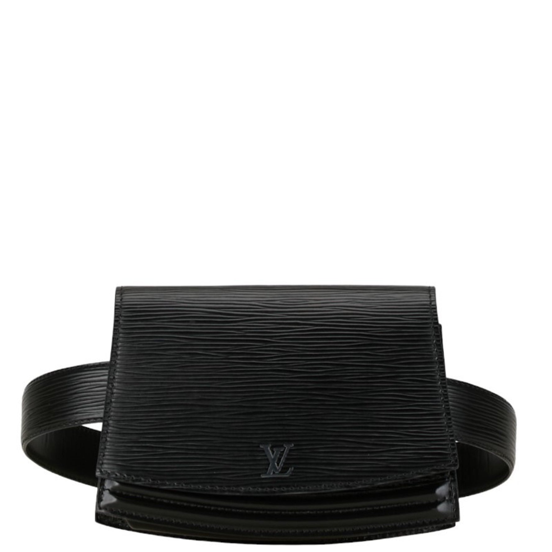 Louis Vuitton Epi Tilsitt Shoulder Bag Noir Black Leather
