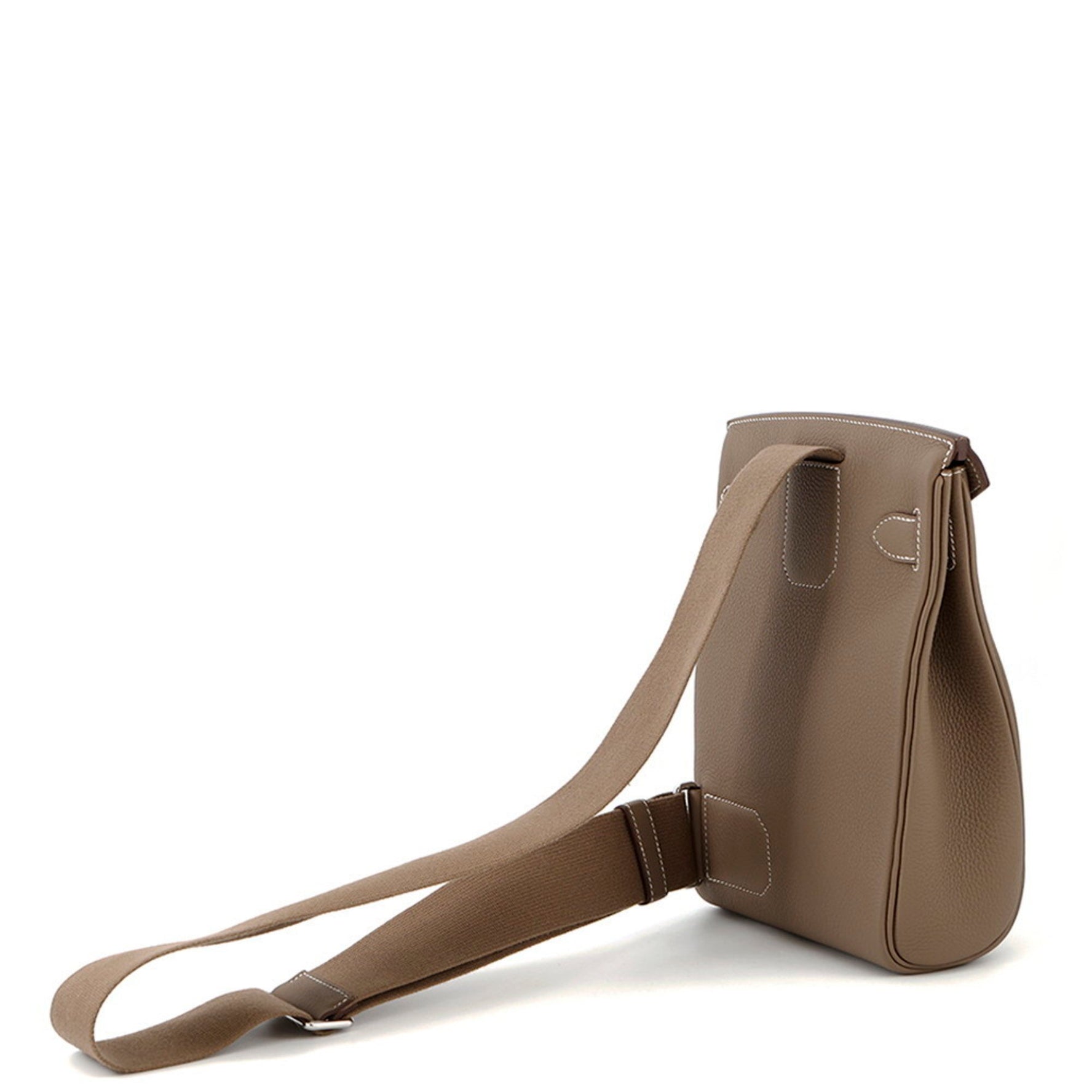 Hermes Kelly Akkad PM Body Bag, Etoupe Togo, W Stamp, Men's