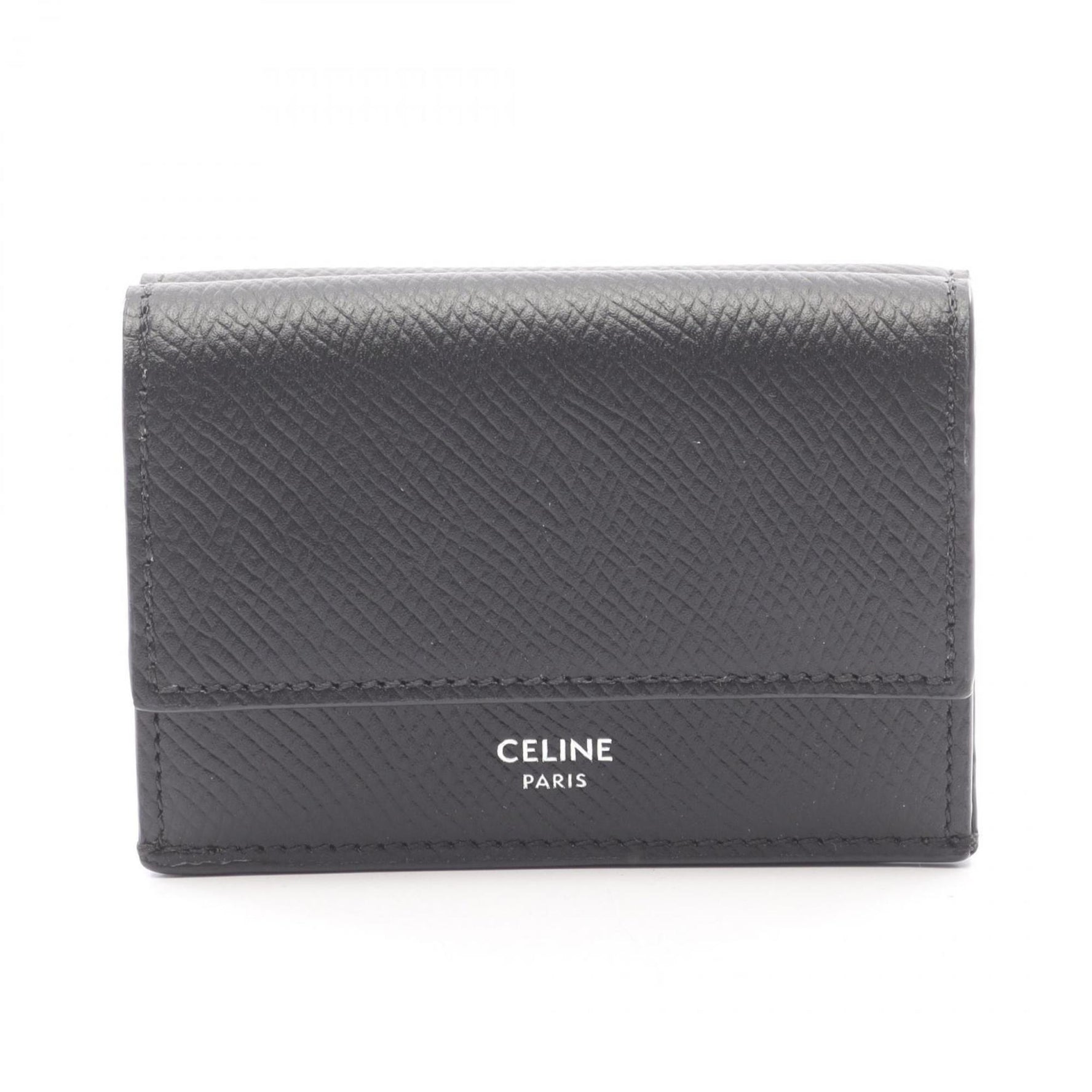 Celine Folded Tri-fold Wallet, Leather