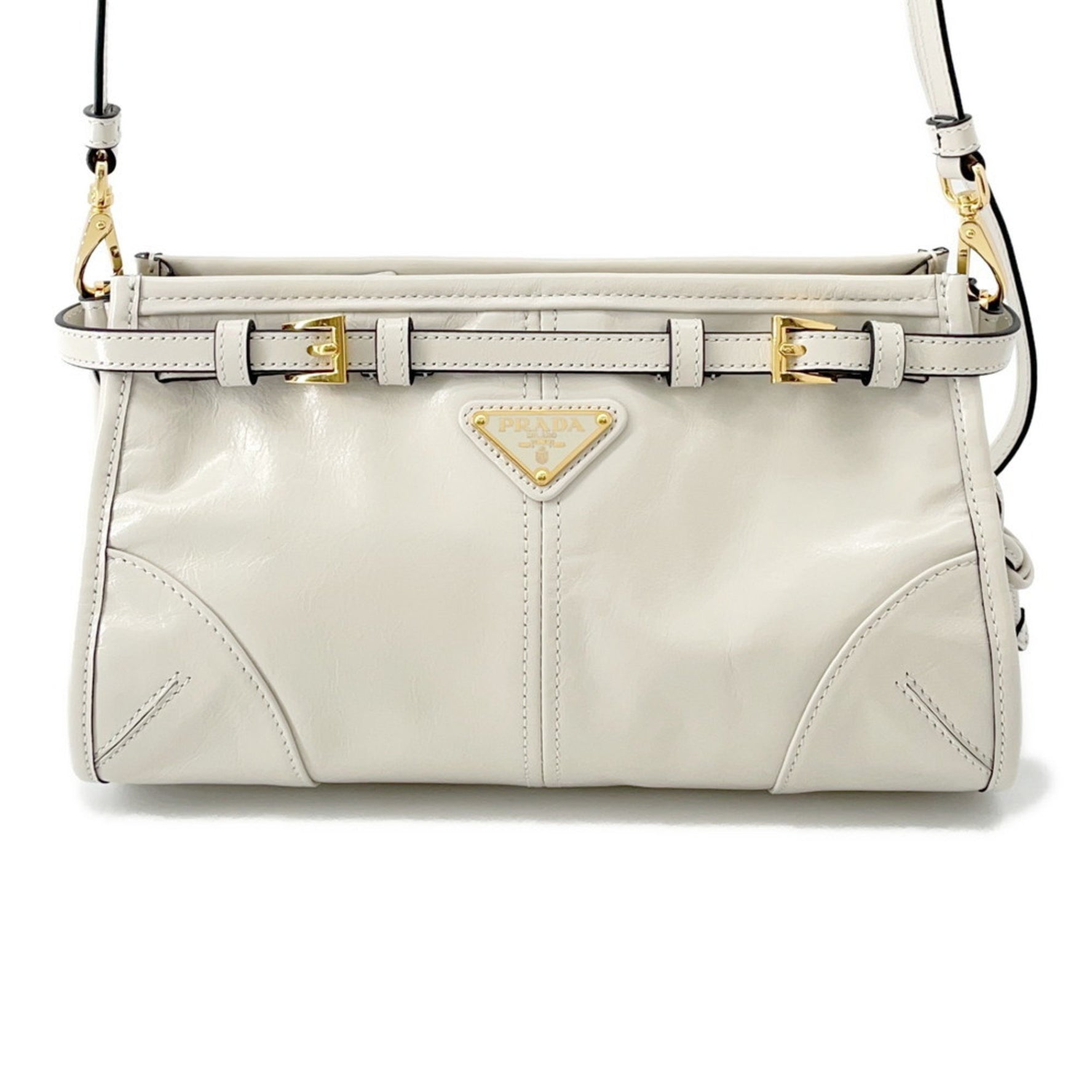 Prada Bonnie Small Shoulder Bag in Soft Look Leather