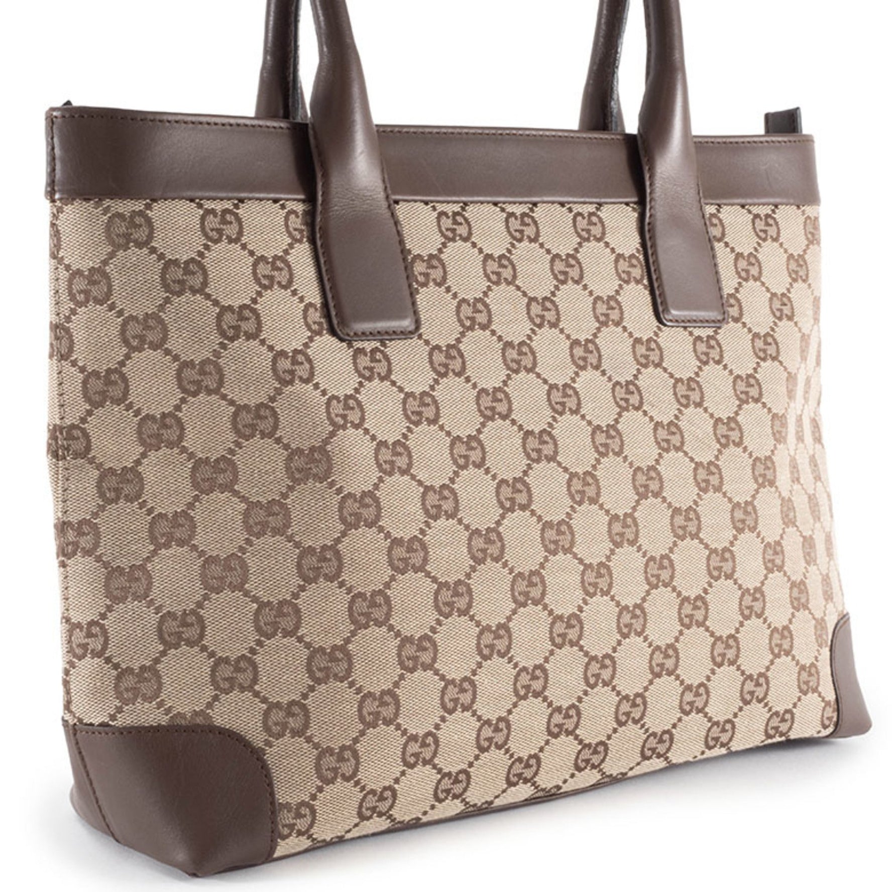 Gucci Tote Bag GG Canvas 002 1119 Beige Brown
