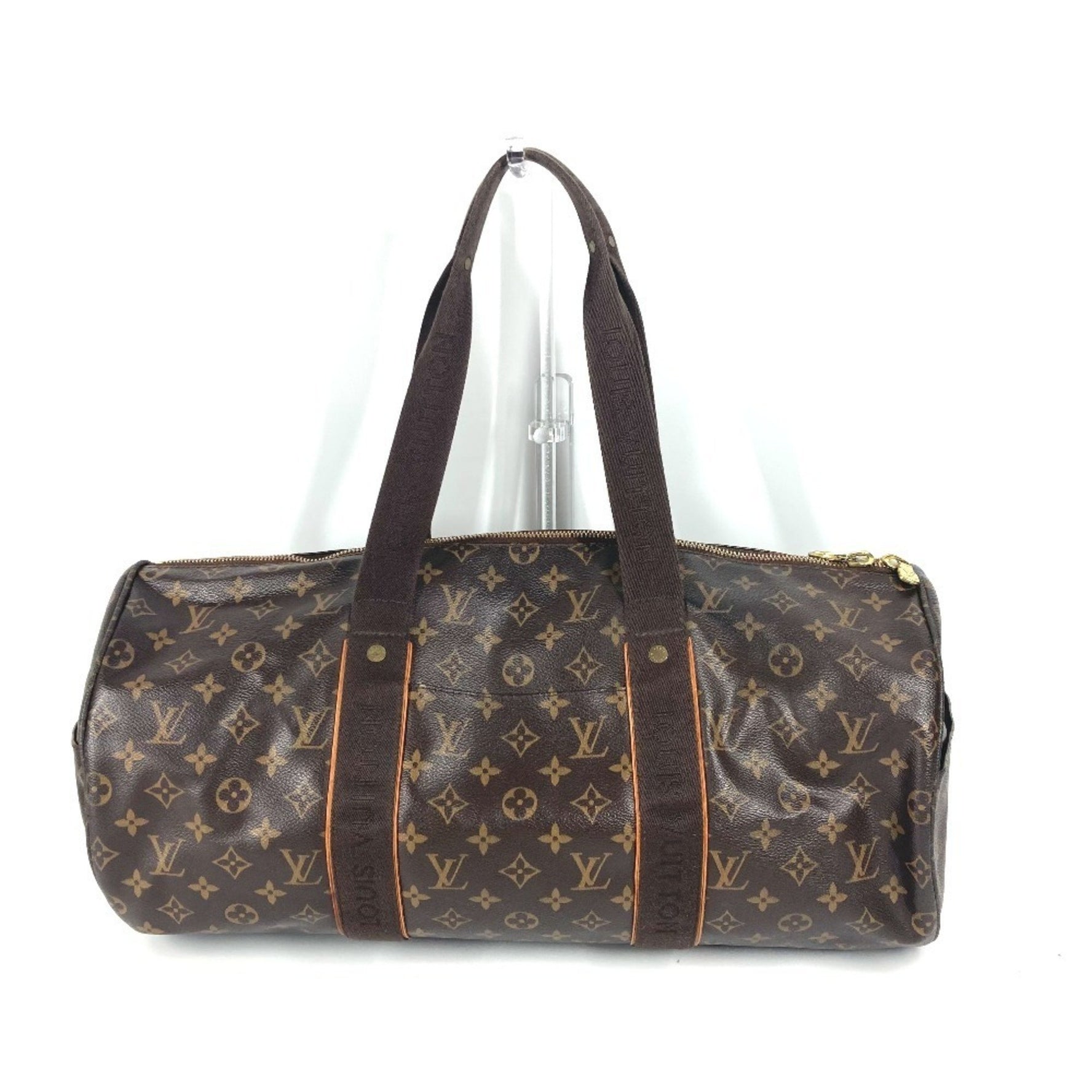 Louis Vuitton Monogram Sporty Bobur Sports Bag Shoulder Handbag Boston Canvas Men's
