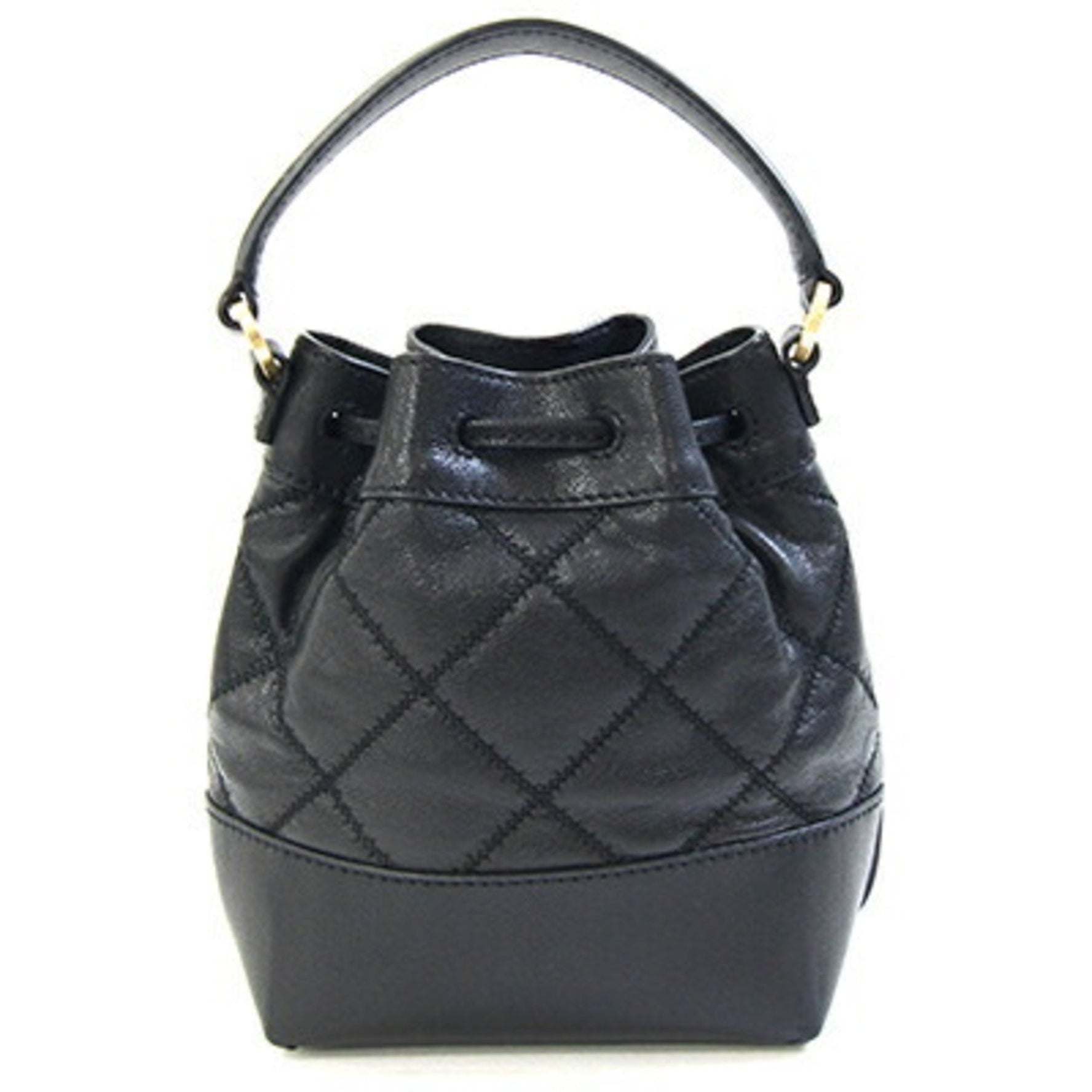Tory Burch Shoulder Bag Willa Mini Bucket Black Leather Chain Pochette Women's Quilted TORY BURCH