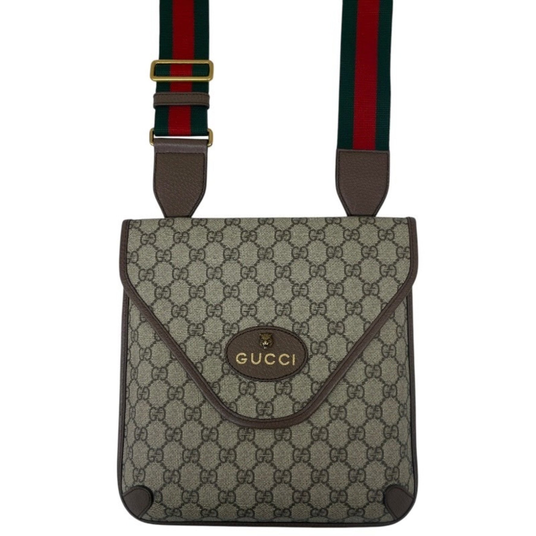 GUCCI Medium Messenger Bag 598604, Women's and Men's GG Supreme Sherry Line Shoulder