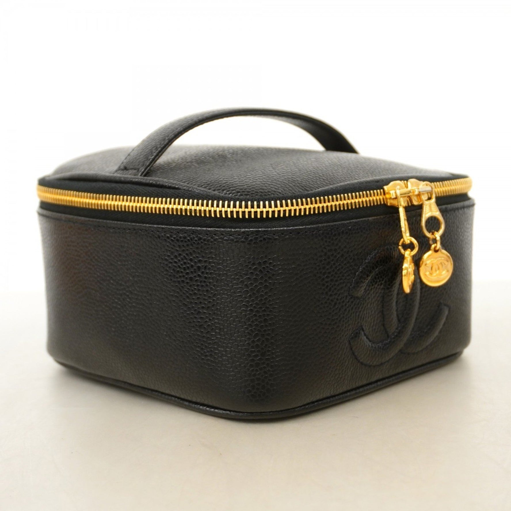 Chanel vanity bag in caviar skin