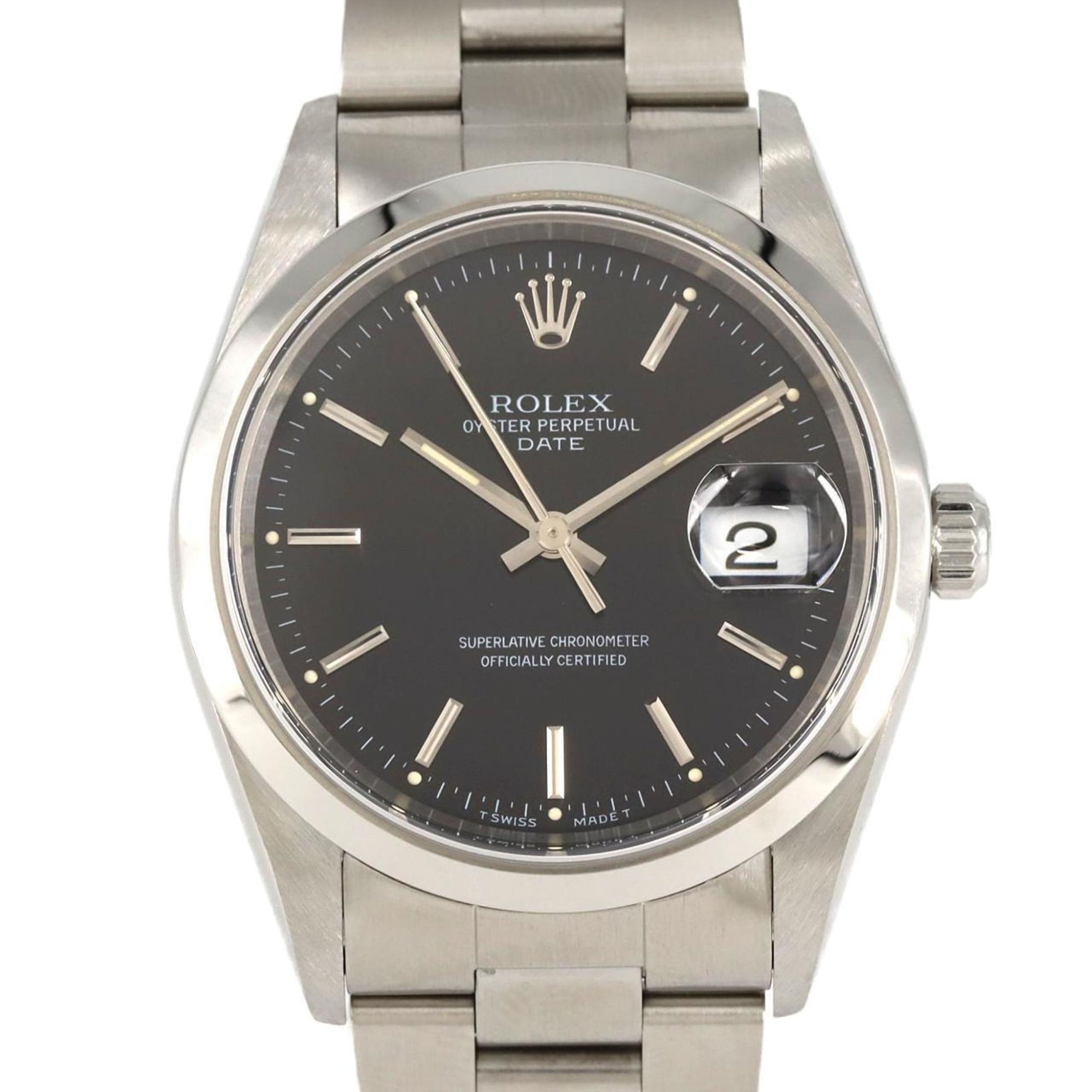 Rolex Oyster Perpetual Date Stainless Steel Automatic Watch, U-Serial Number