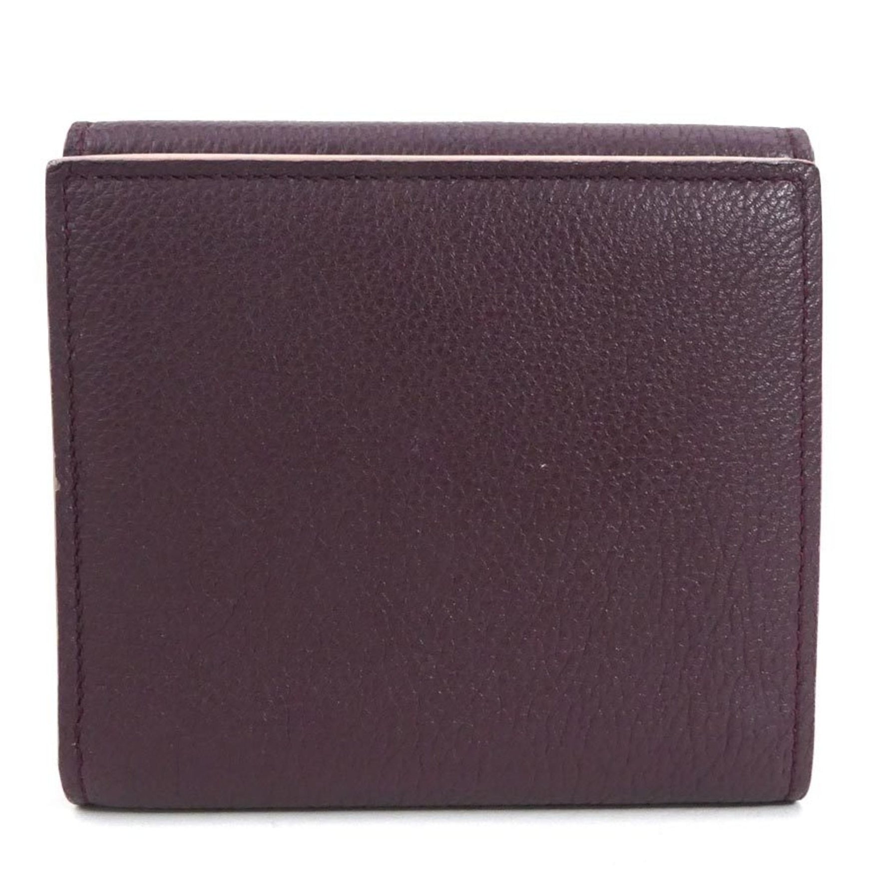 Louis Vuitton Bifold Wallet Portefeuille Lock Me 2 Compact/Taurillon Prune Unisex