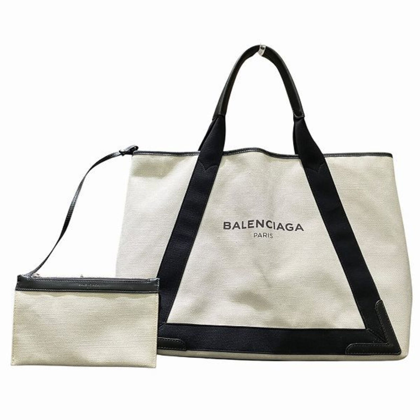 Balenciaga Navy Cabas M Tote Bag