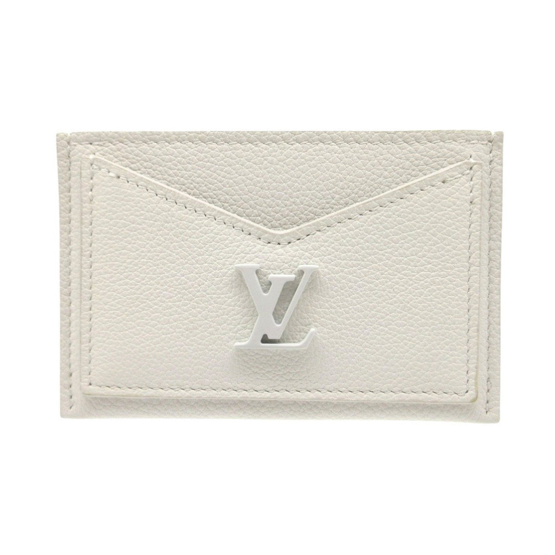Like new Louis Vuitton Porte Carte Lockme card case in calfskin leather (LV 0371)