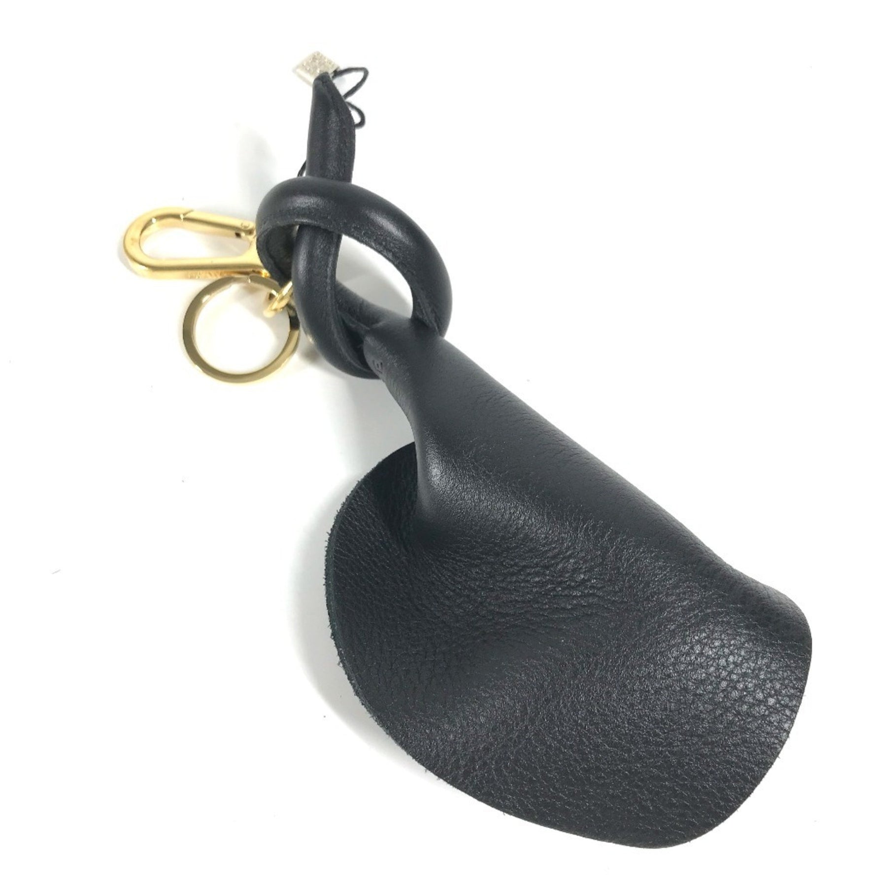 LOEWE Logo Bag Charm Keychain Leather