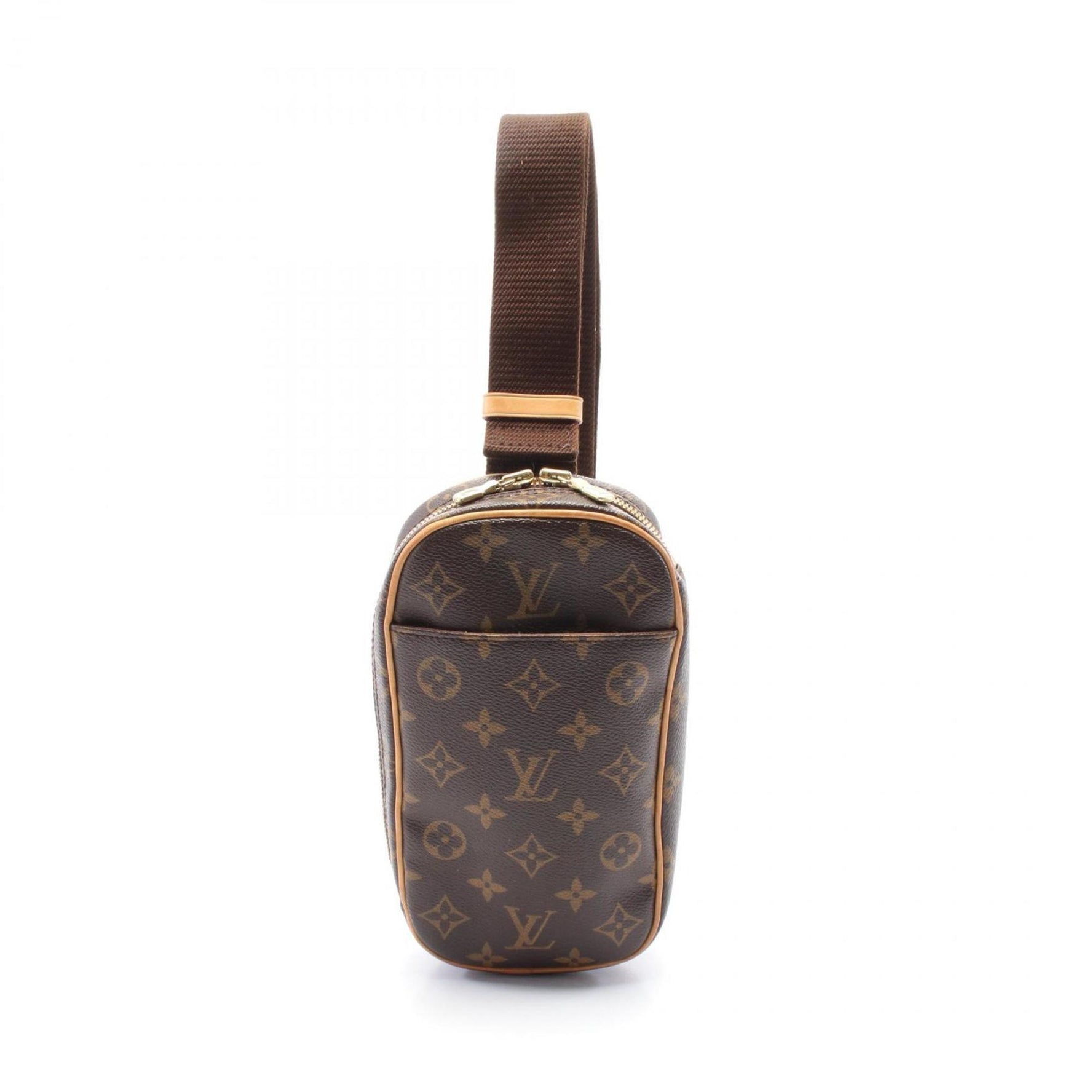 Louis Vuitton Pochette Ganju Waist Bag Body Coated Canvas Leather Monogram Men's