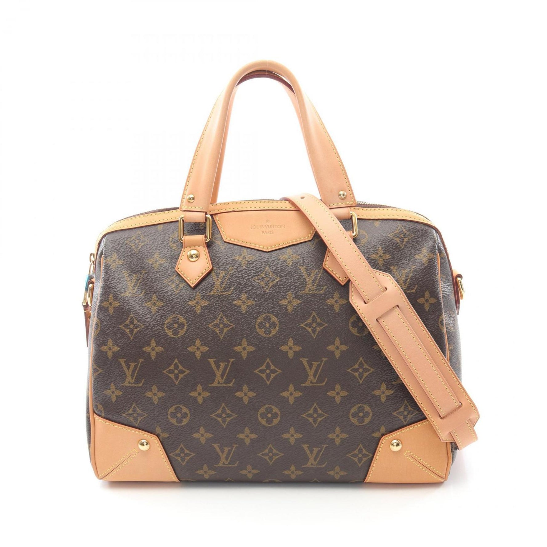 Louis Vuitton Retiro PM Handbag Coated Canvas Leather Monogram