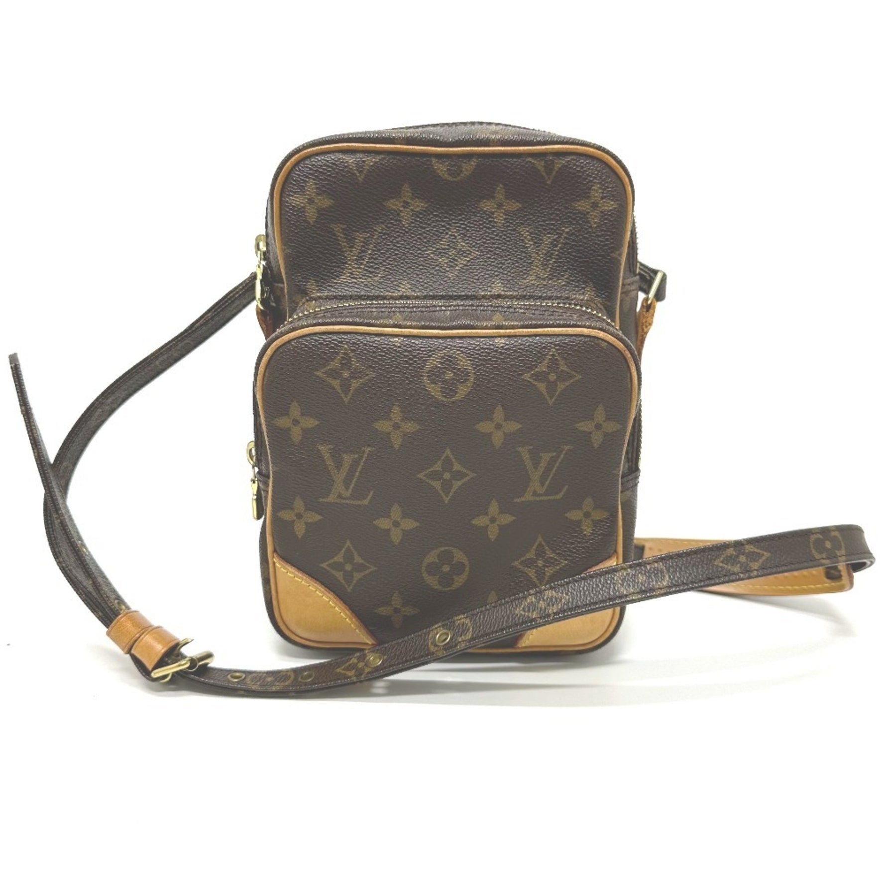 LOUIS VUITTON M45236 Monogram Amazon Pochette Shoulder Bag in Canvas, Brown, Women's