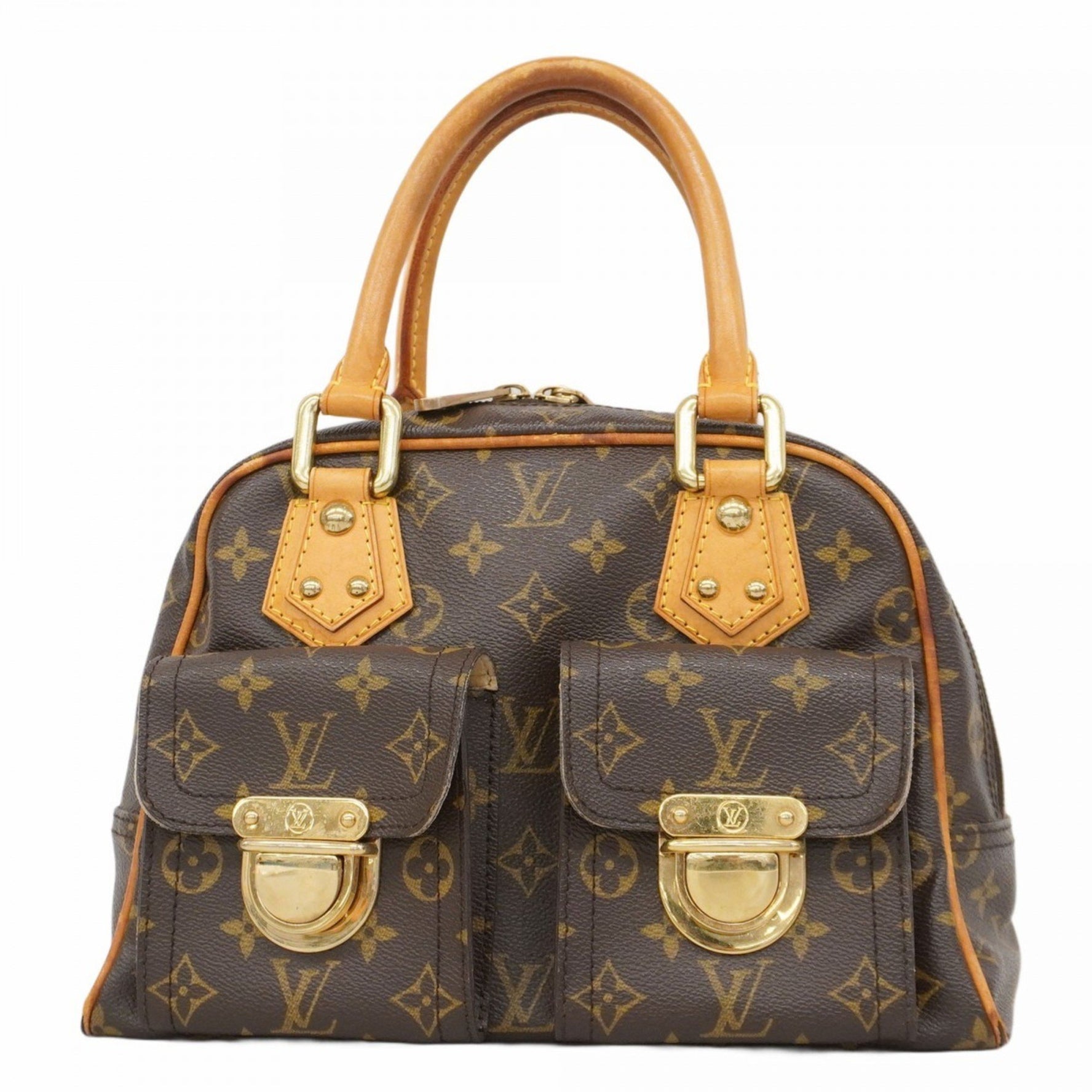 Louis Vuitton Monogram Manhattan PM Handbag M40026 Brown Women's P1145997