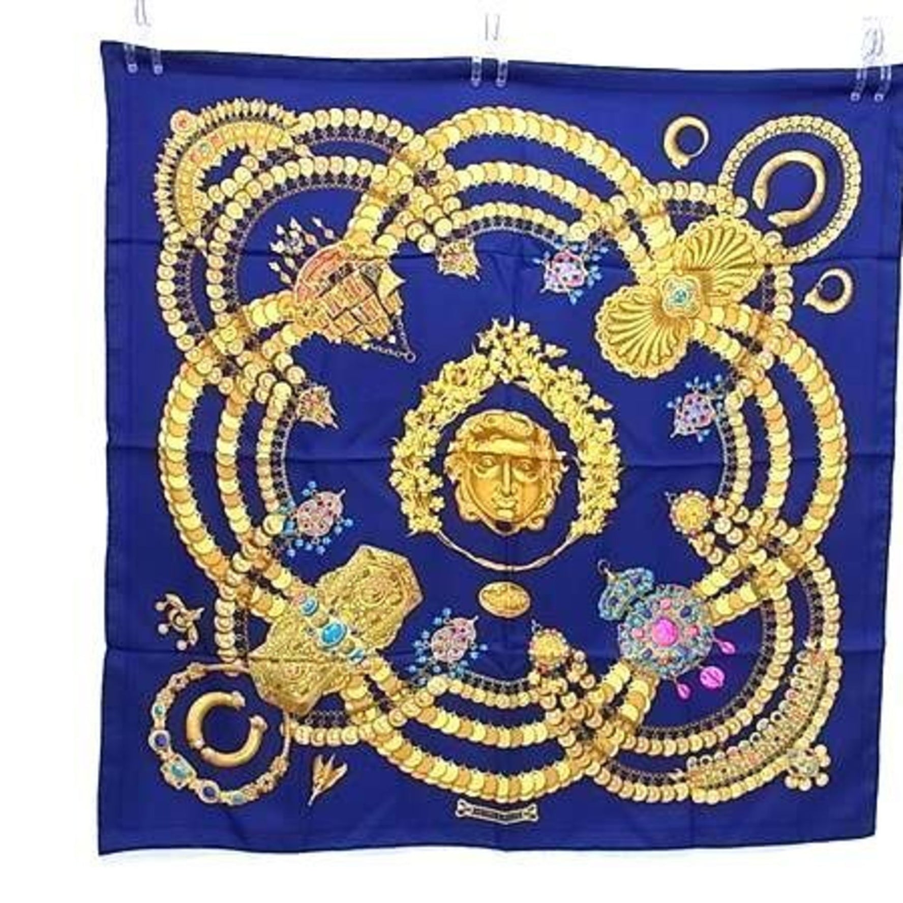 HERMES KOSMIMA Space Carré 90 Scarf - Multicolor, 100% Silk, Large