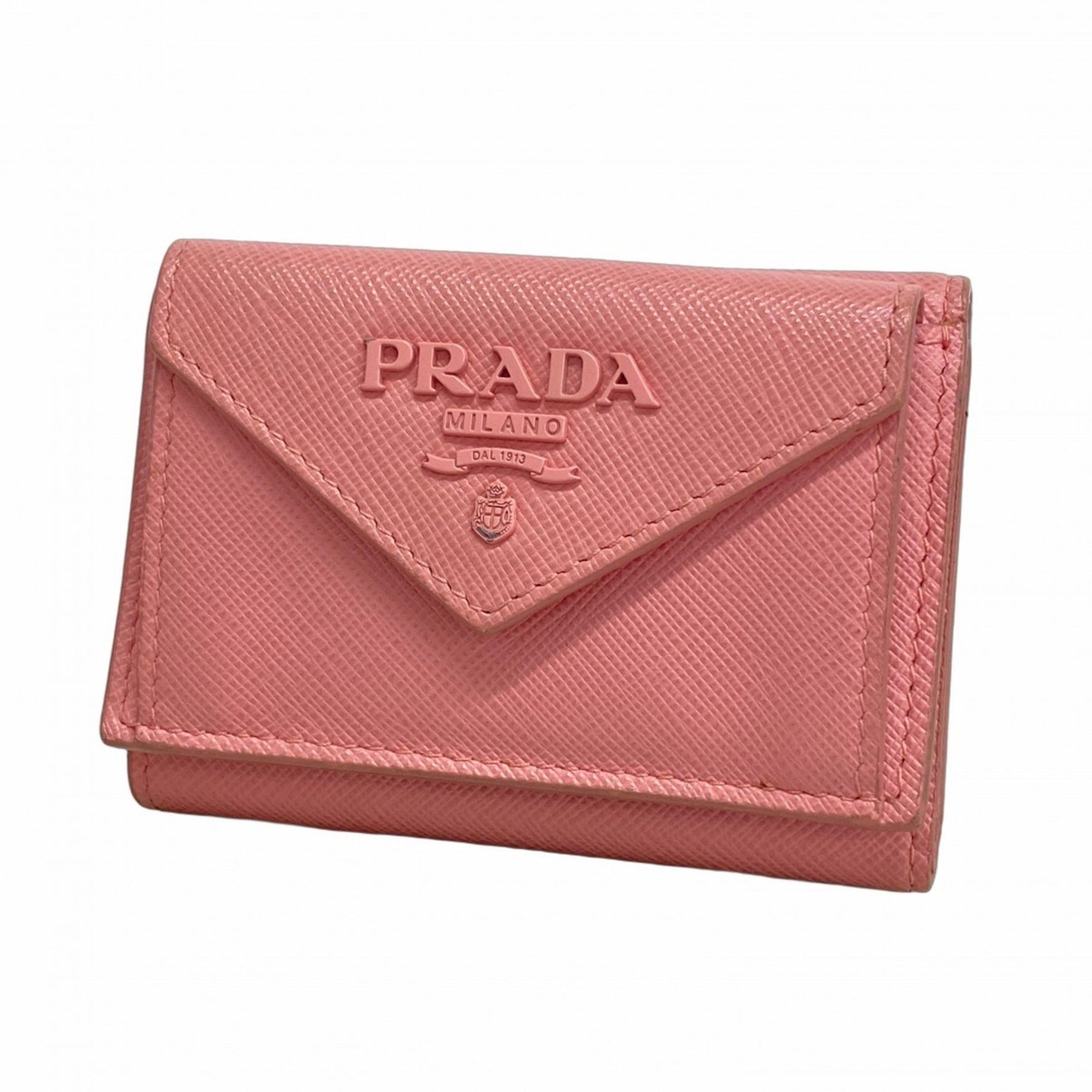 Prada Saffiano Leather Tri-fold Wallet
