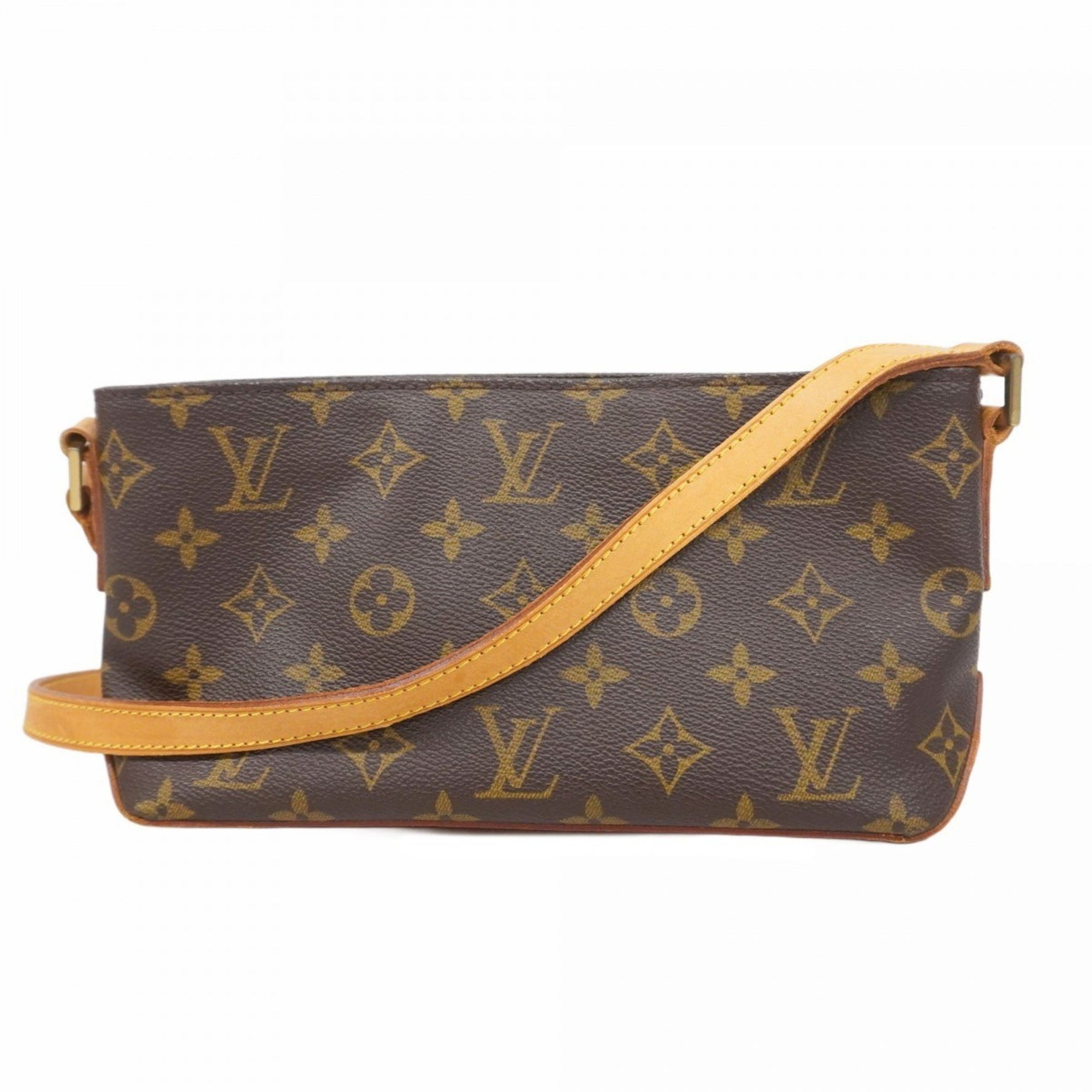 Louis Vuitton Monogram Trotter Shoulder Bag M51240 Brown Women's