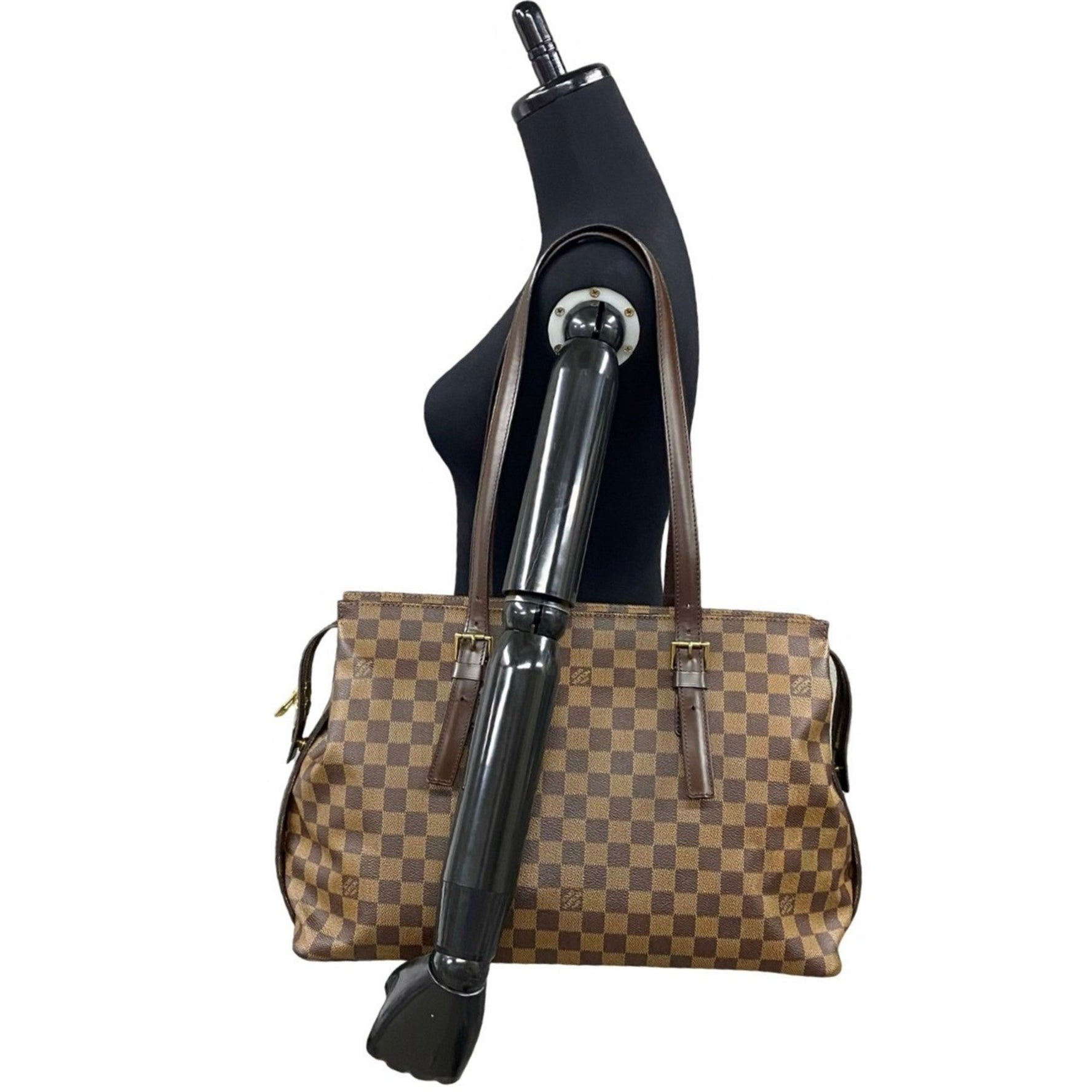 Louis Vuitton Chelsea Damier Leather Tote Bag, Business Size