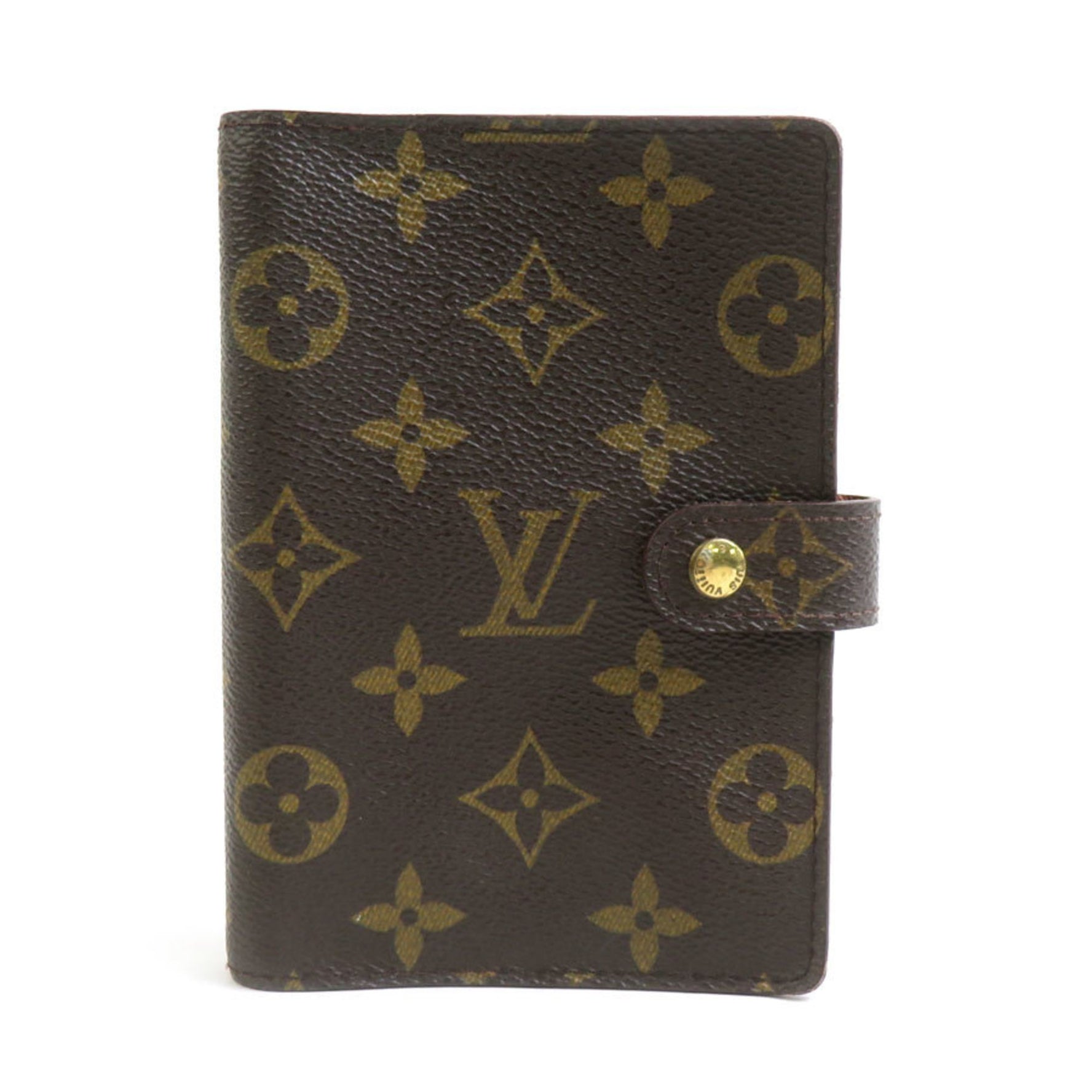 Louis Vuitton Monogram Agenda PM Planner Cover in Canvas, and Gold, Men's
