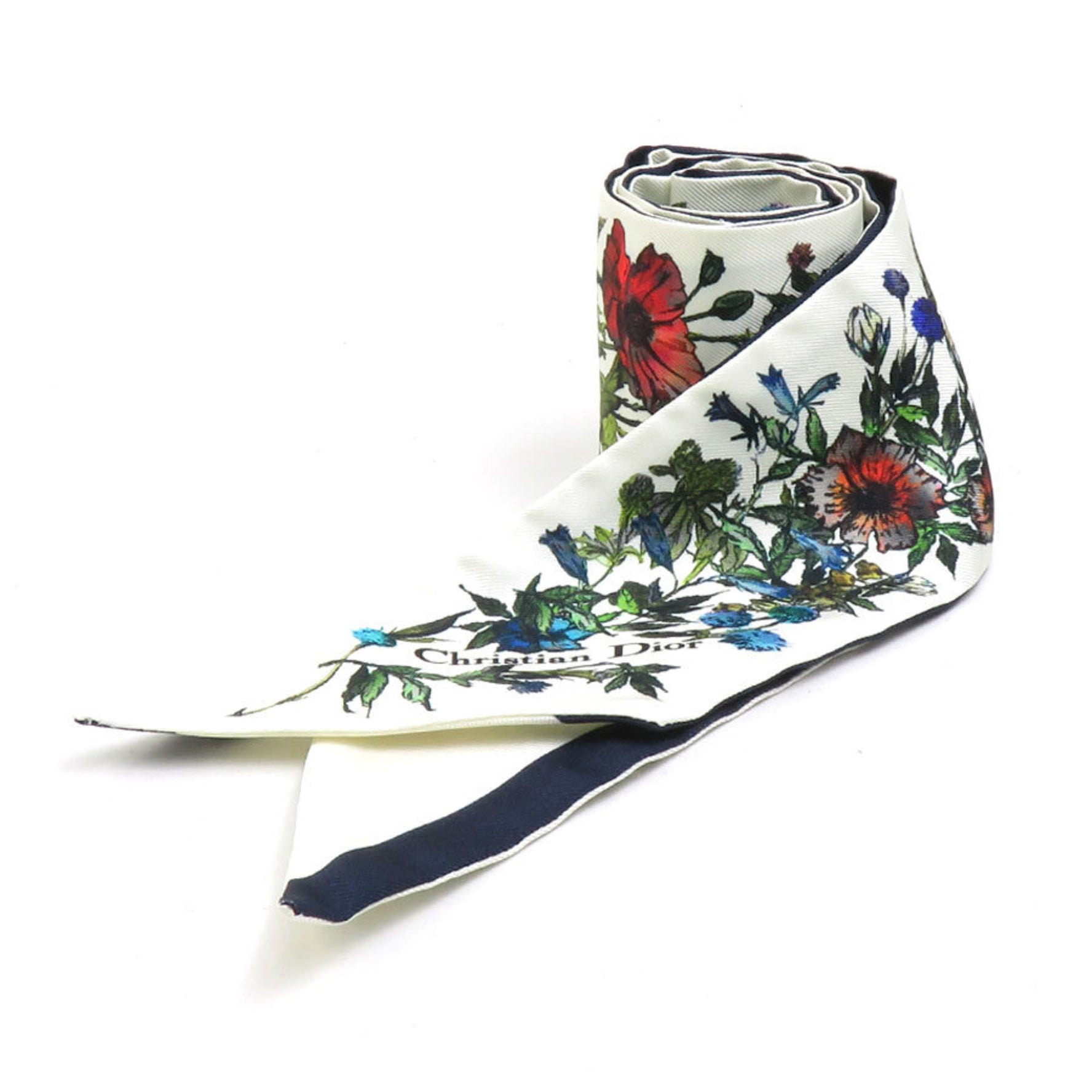 Christian Dior Scarf/Muffler Ribbon Silk Multicolor
