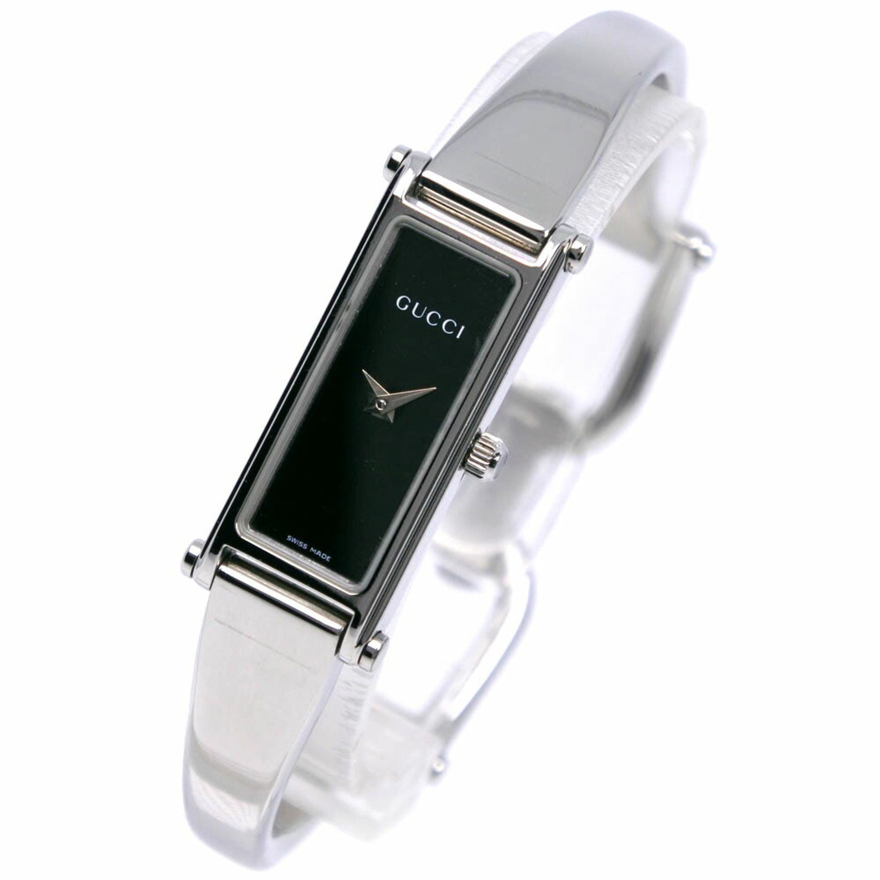 Gucci GUCCI Watch Stainless Steel Quartz Analog Display Black Dial Women's