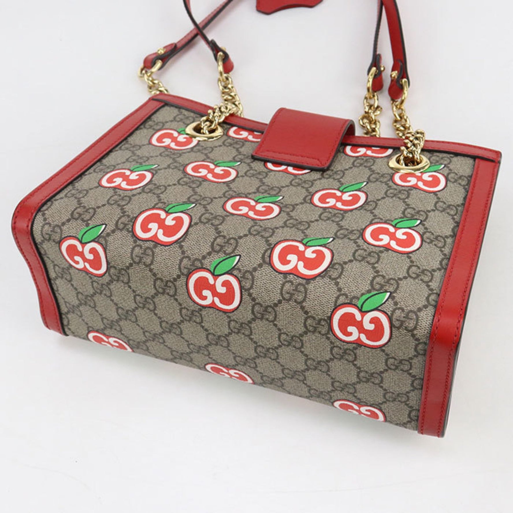 GUCCI Shoulder Bag Padlock GG Apple Chain