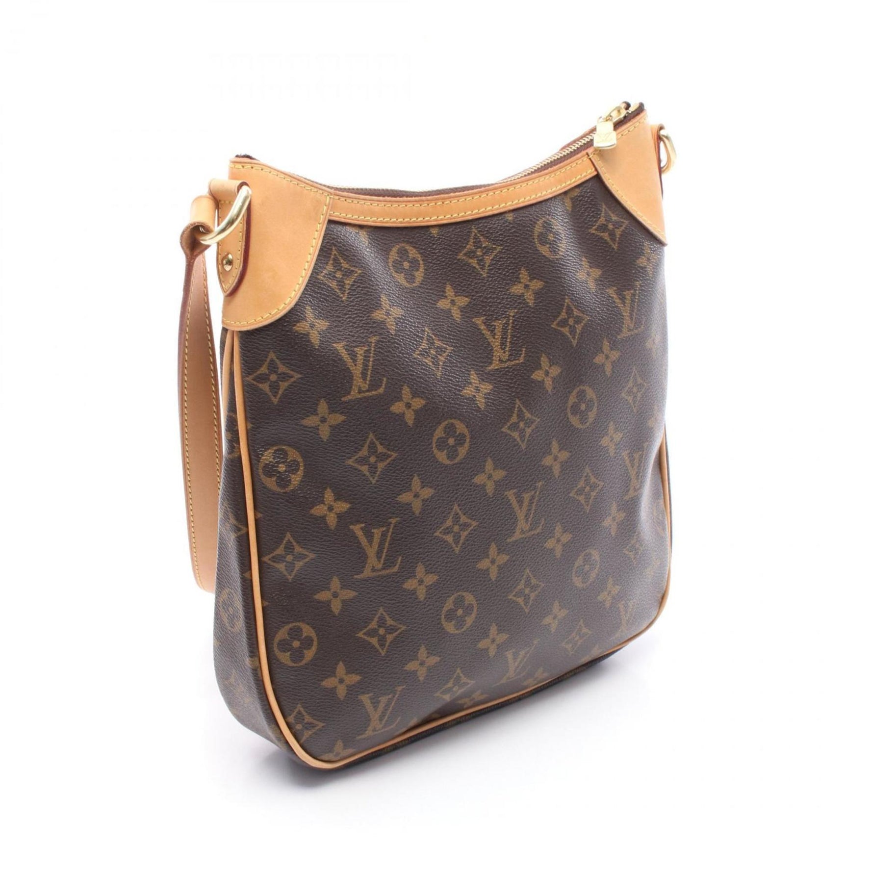 Louis Vuitton Odeon PM Shoulder Bag in Coated Canvas and Leather with Monogram Design, Brown