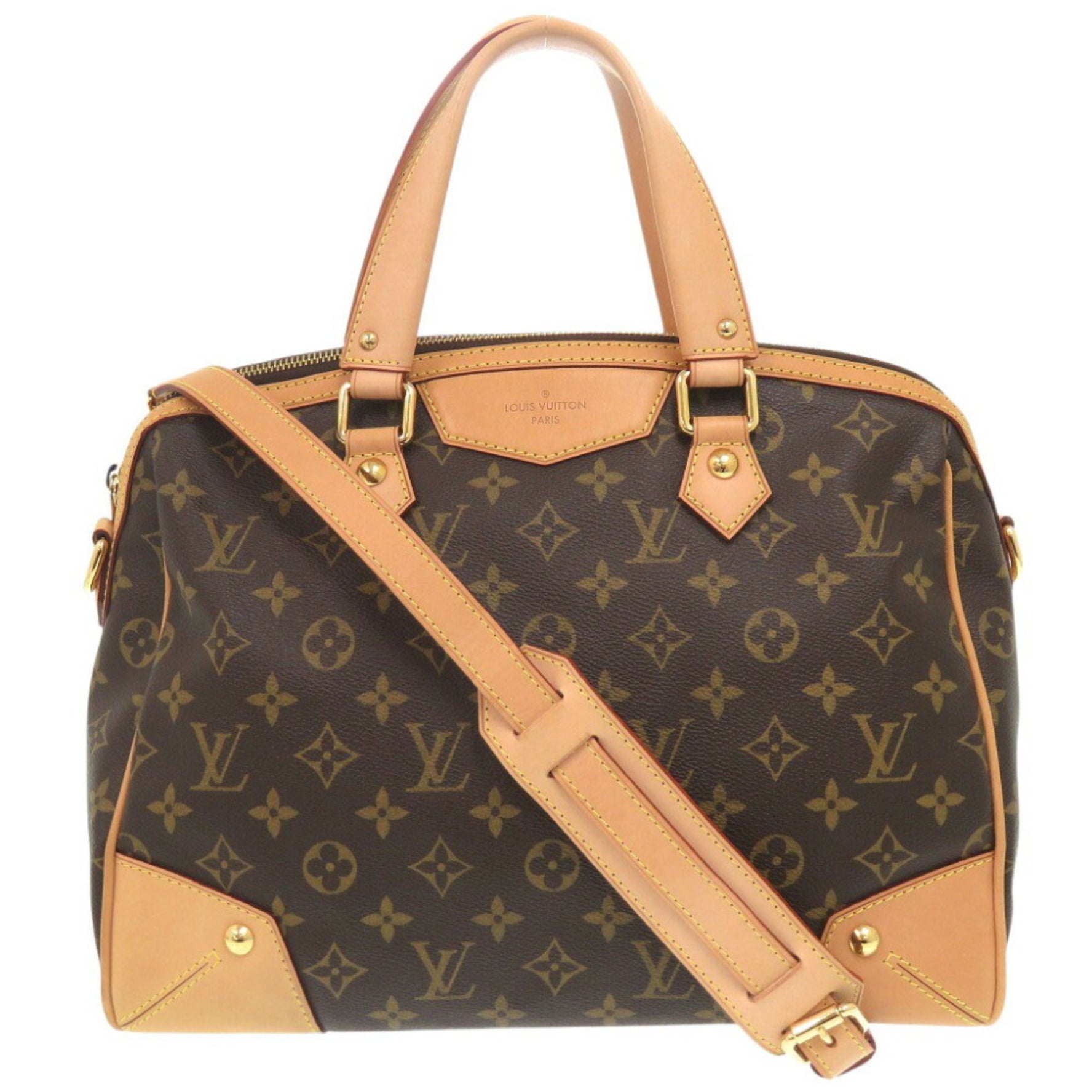 Louis Vuitton Retiro PM Monogram M40325 Brown Handbag 0965LOUIS VUITTON