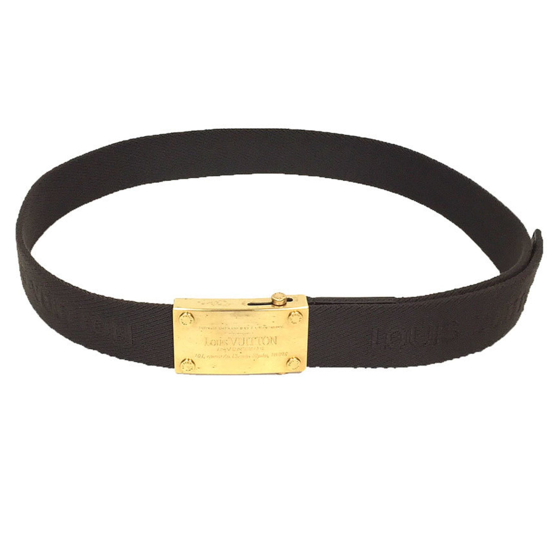 Louis Vuitton Santur Bengal Belt 85/34 size Canvas Gold