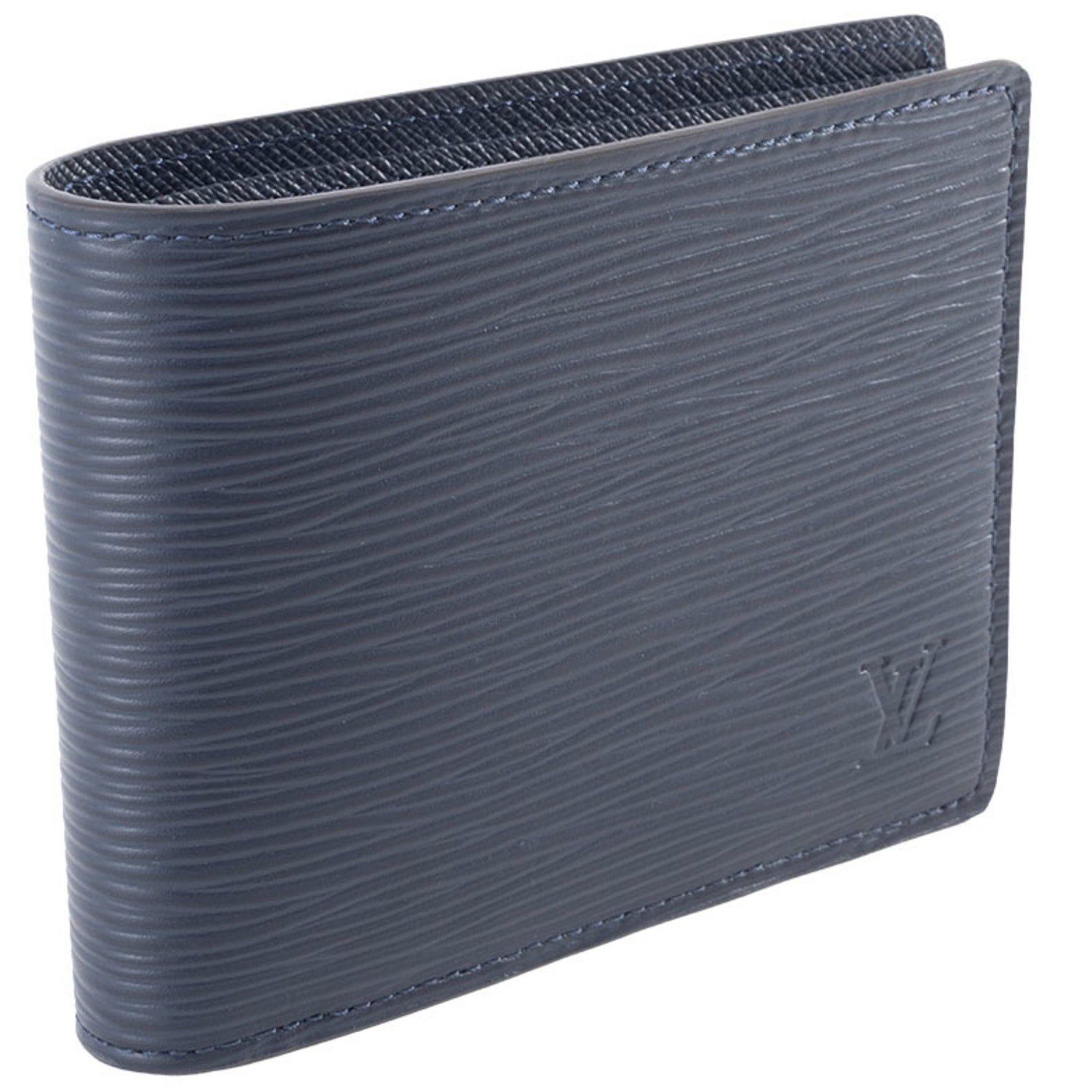 Louis Vuitton Portefeuille Multiple Epi Leather Blue Marine Navy
