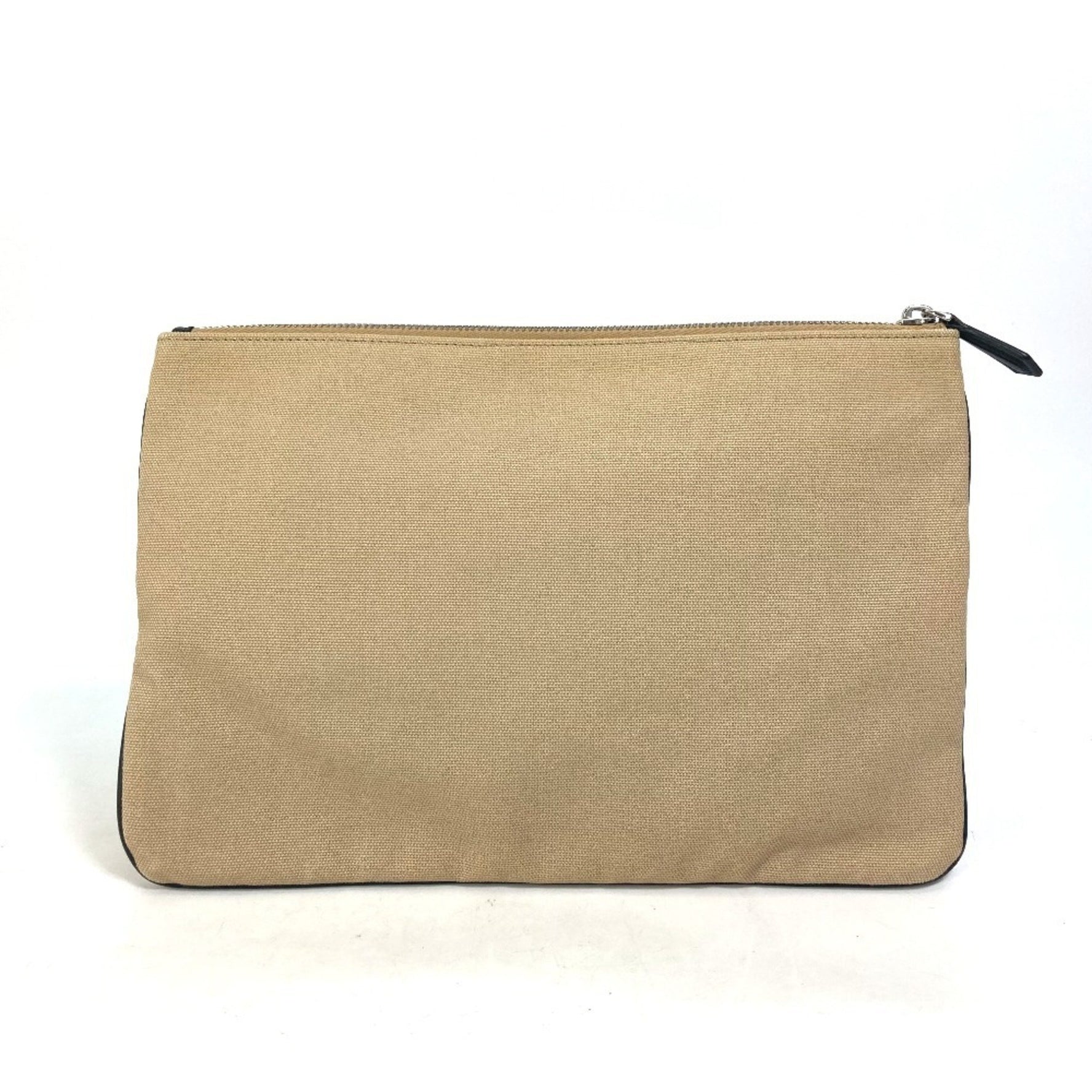FENDI Pouch Logo Clutch Bag Canvas