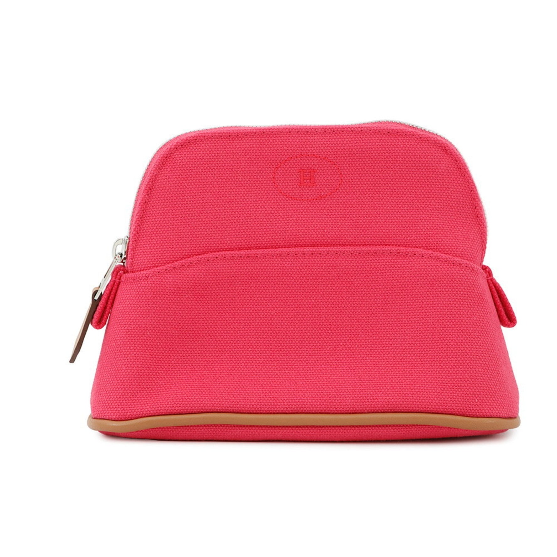 Hermes Bolide Mini Pouch Bag, Hibiscus Cotton