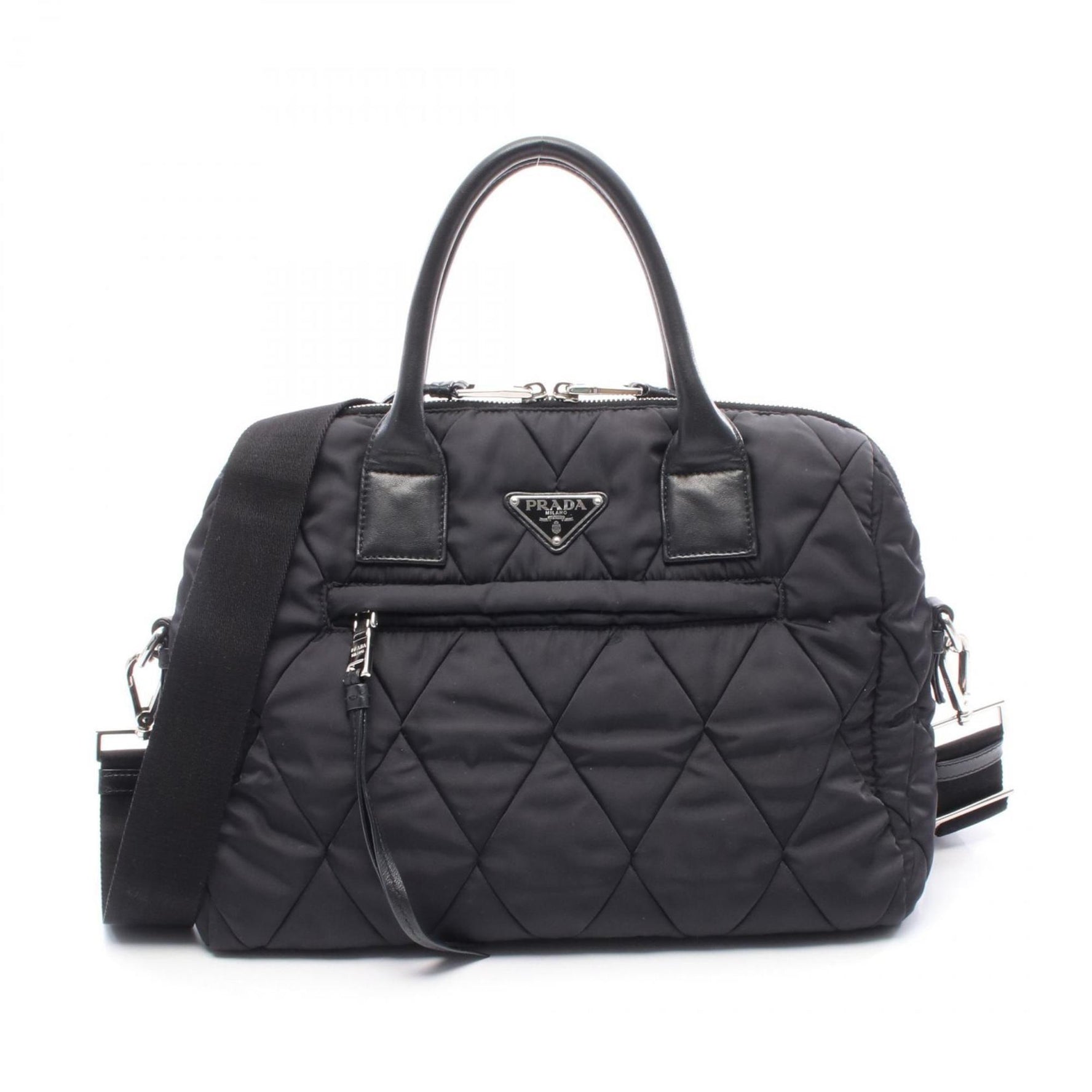 Prada Tessuto Bomber handbag in nylon and leather