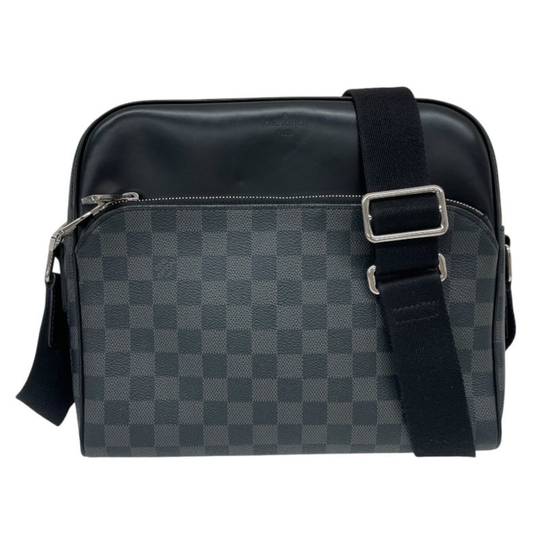 Louis Vuitton Dayton PM Damier Graphite Gray and Leather Messenger Bag