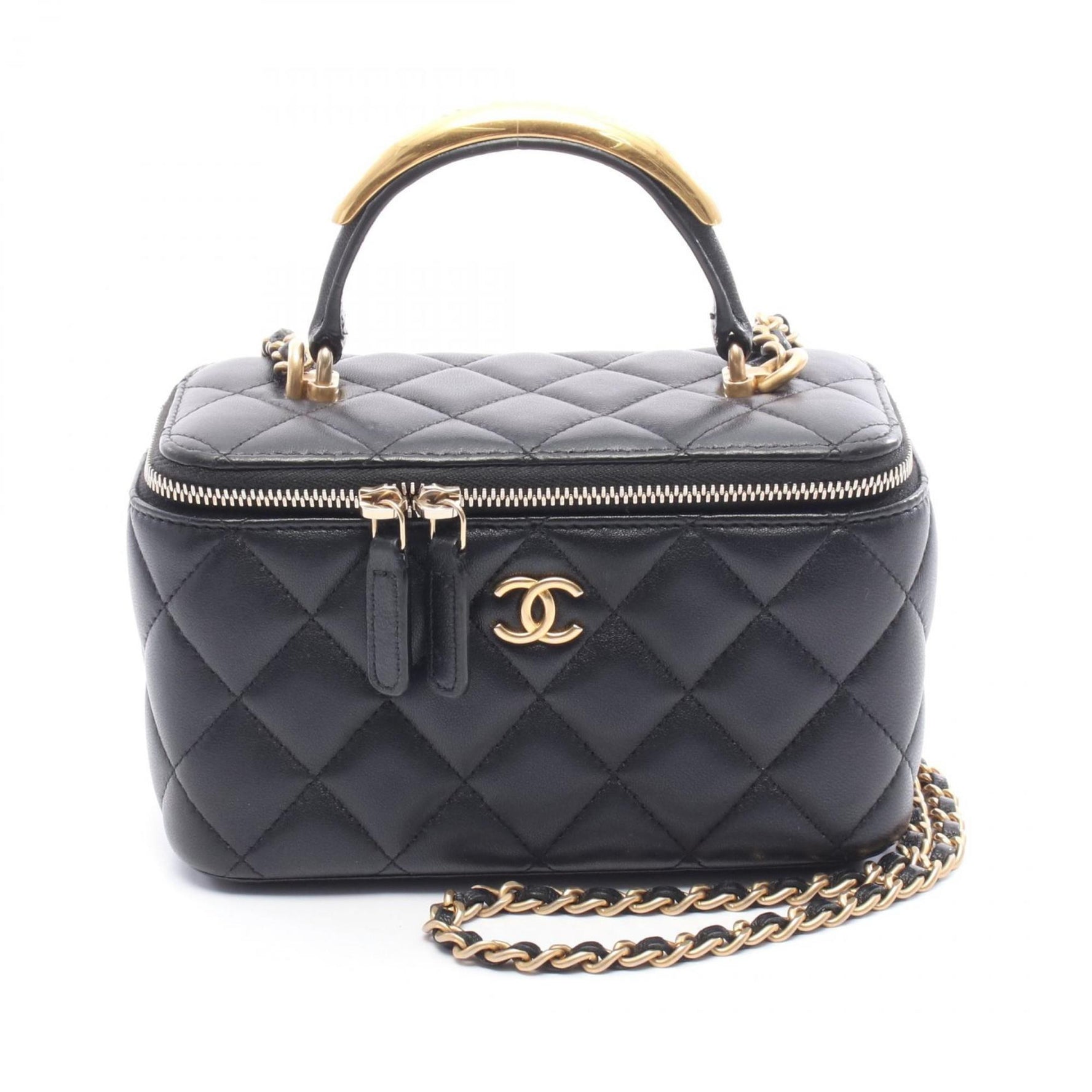 CHANEL Matelasse Shoulder Bag, Lambskin Leather