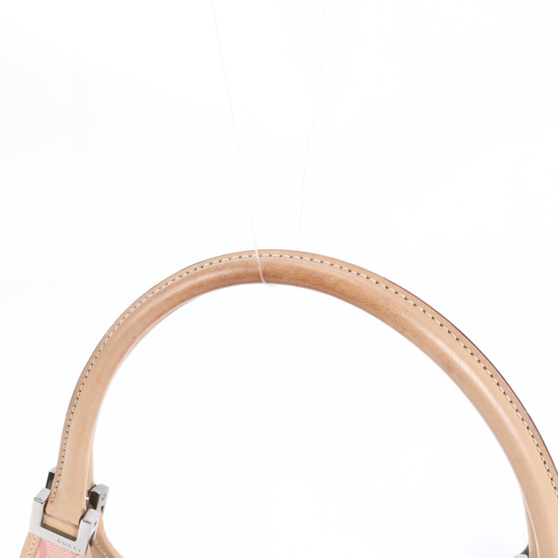 Gucci GG Canvas Jackie Leather Tote Bag, Handbag 002 1068, Silver Hardware