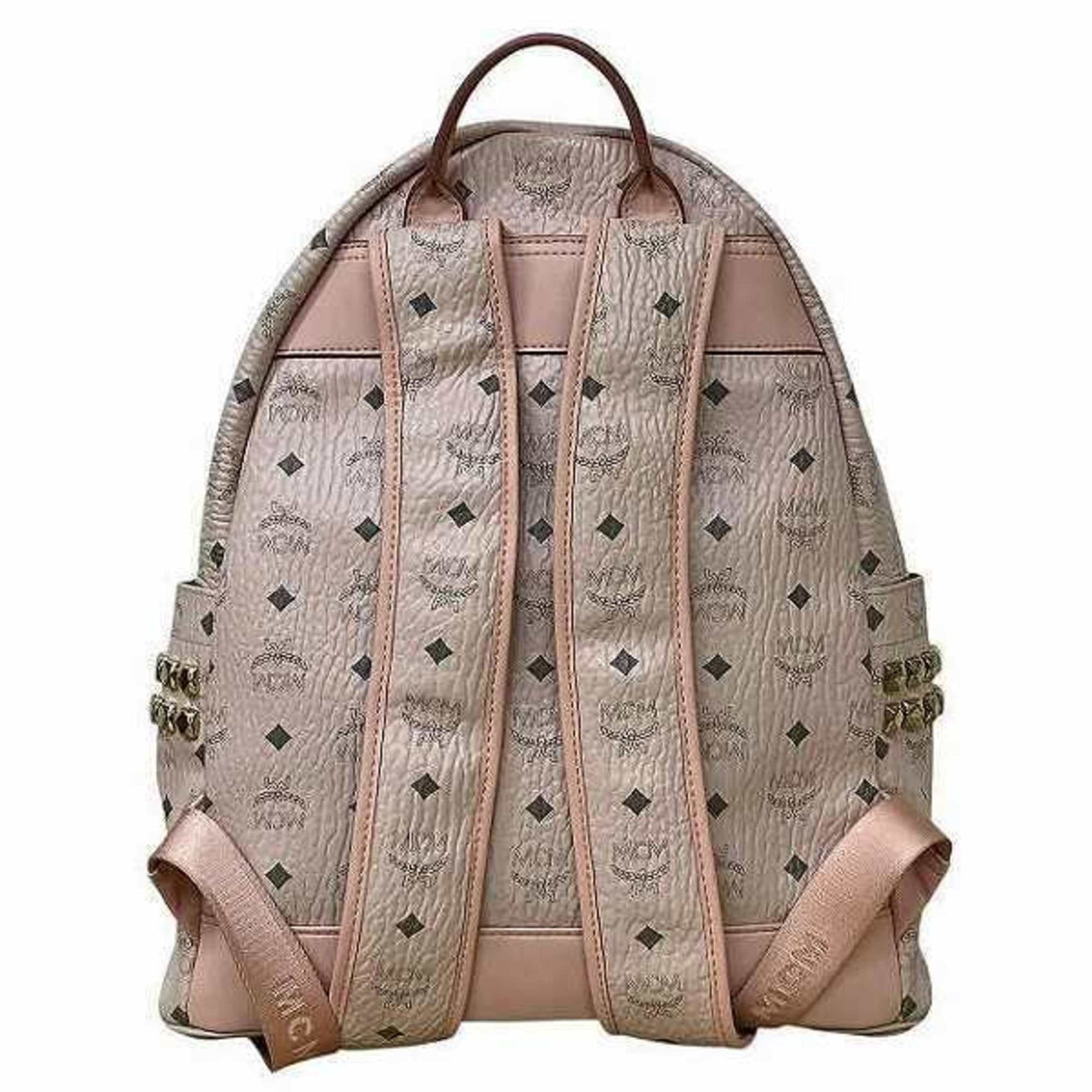 MCM Stark Side Stud Backpack, Pink, Women's Bag, Backpack