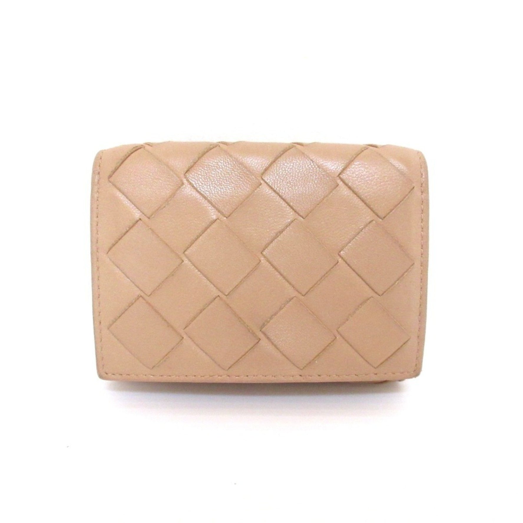 BOTTEGA VENETA Bottega Veneta Intrecciato Leather Tiny Tri-Fold Wallet Compact