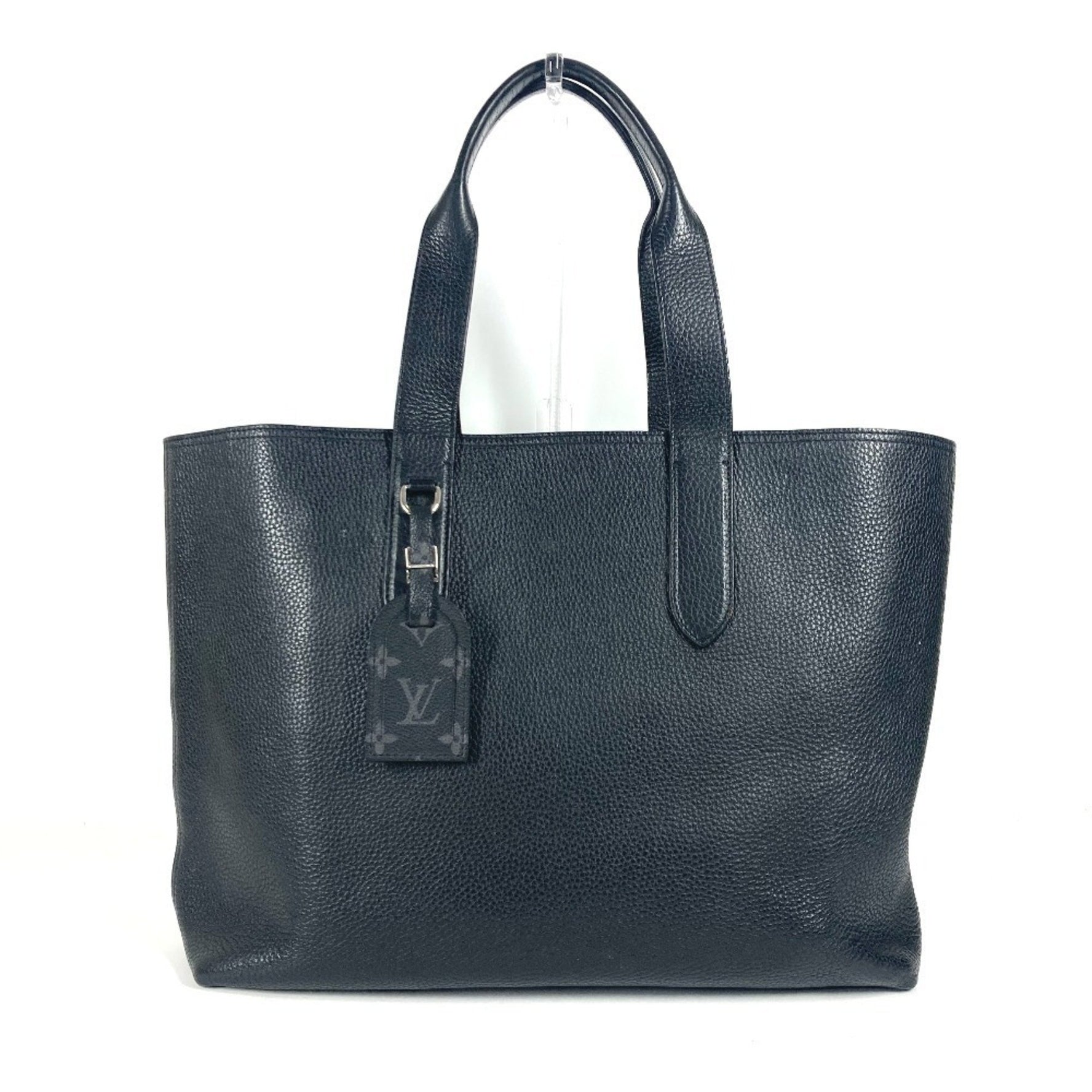 Louis Vuitton Cabas Voyage NV Shoulder Bag Tote Taurillon Leather Men's Noir Black