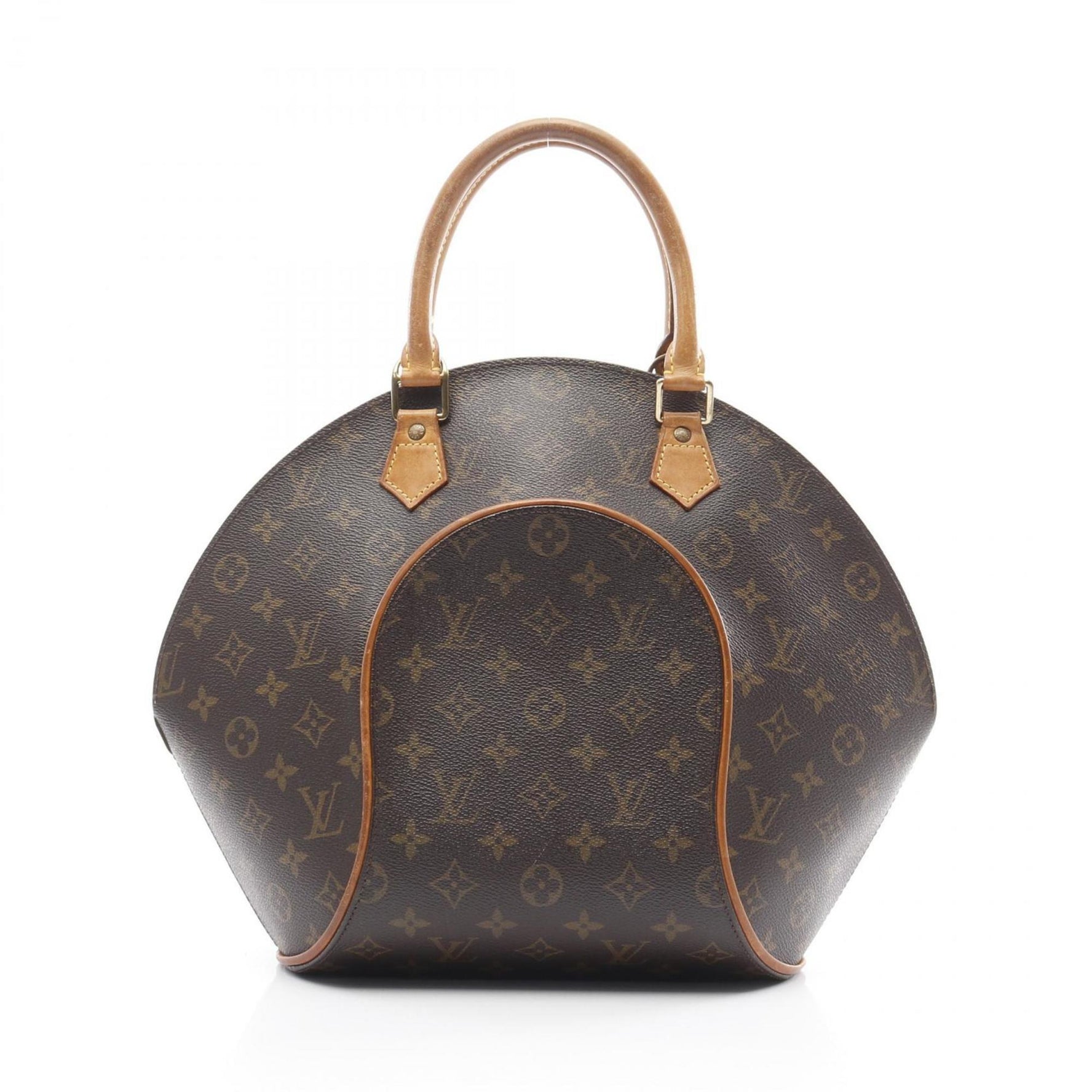 Louis Vuitton Ellipse MM Handbag Coated Canvas Leather Monogram