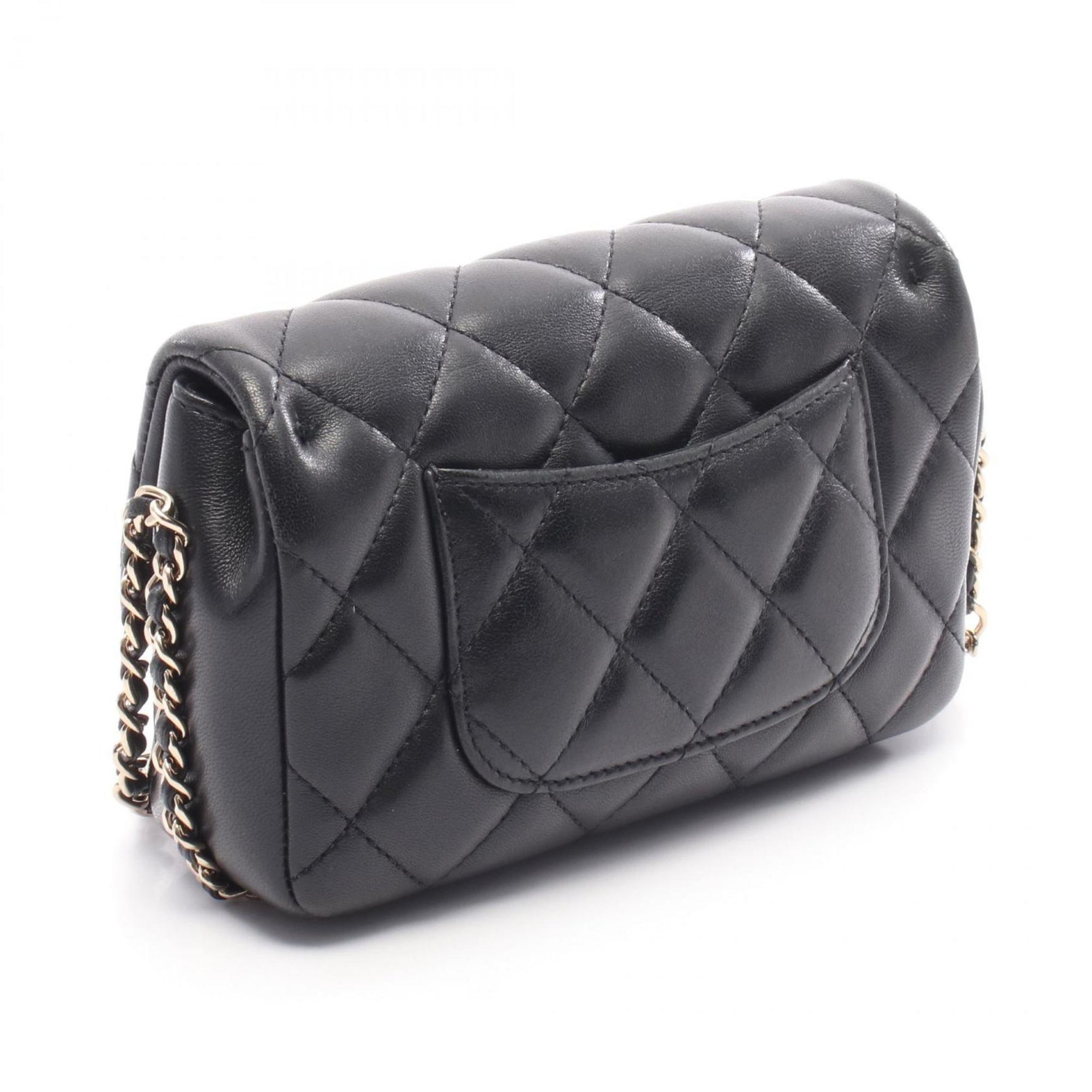 CHANEL Matelasse Small Flap Shoulder Bag in Lambskin Leather