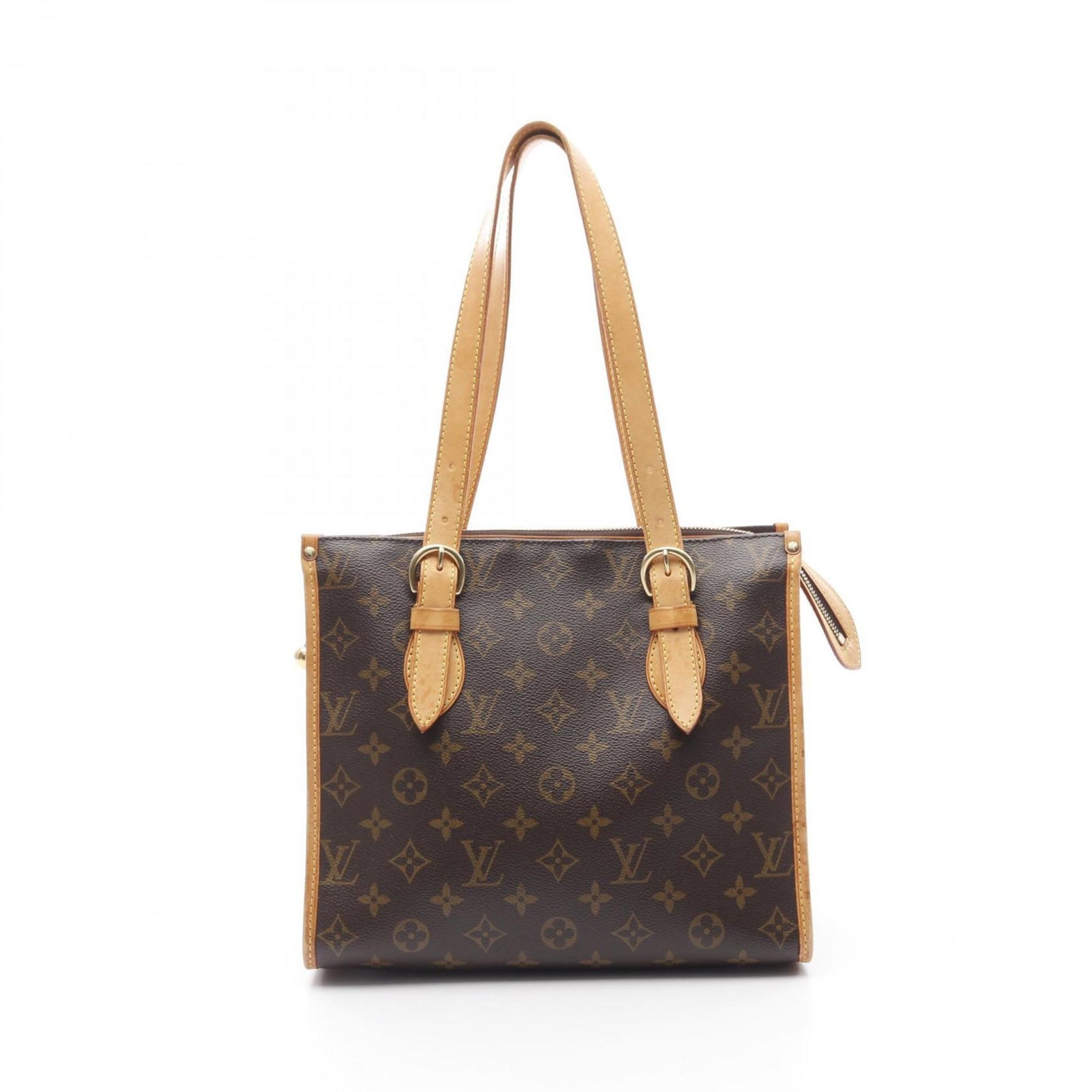 Louis Vuitton Popincourt Au Monogram Tote Bag Coated Canvas Leather Brown