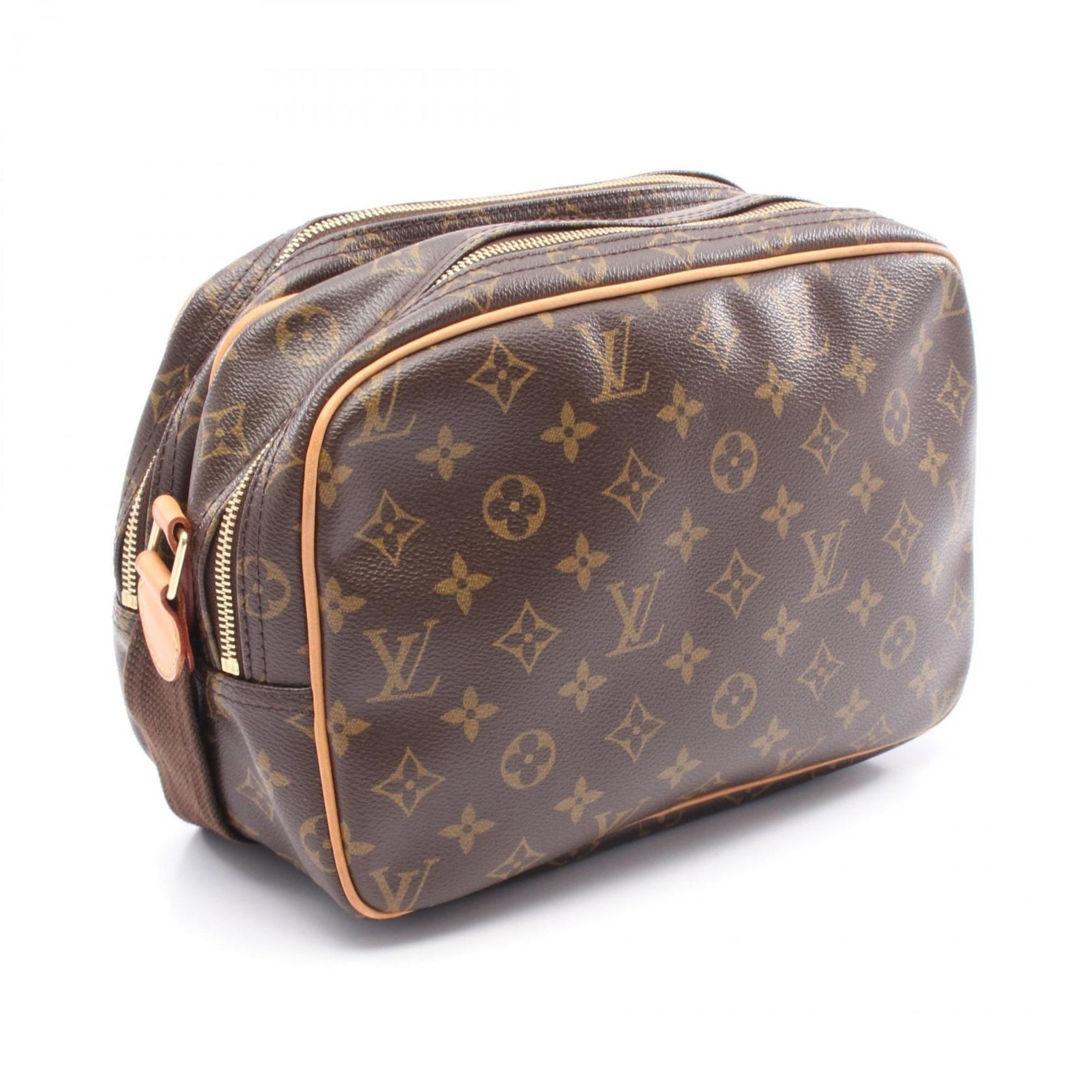 Louis Vuitton Reporter PM Shoulder Bag, Coated Canvas and Leather, Monogram, Brown