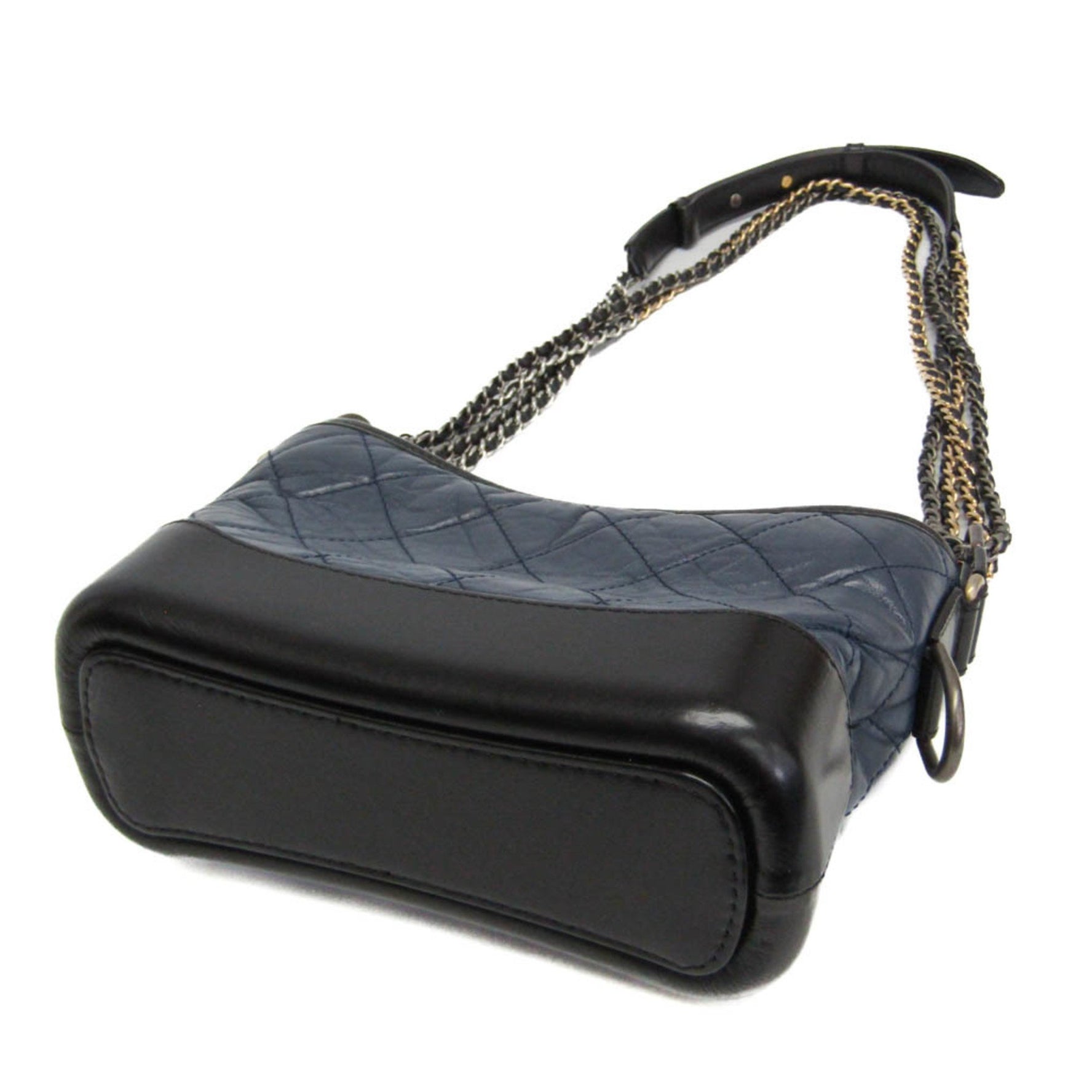 Chanel Gabriel De Small Leather Shoulder Bag Black,Navy