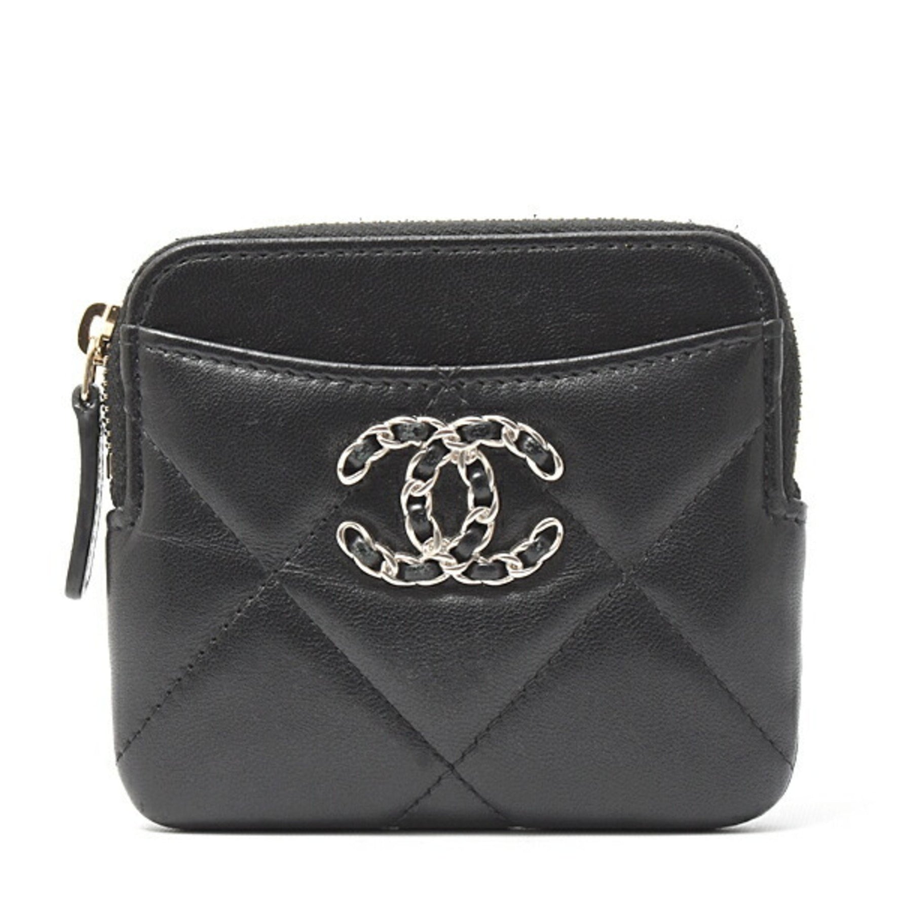 Chanel Wallet, 19 Zip Coin Purse, Matelasse Lambskin